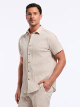 FORNILLO SHORT SLEEVE BUTTON DOWN SHIRT