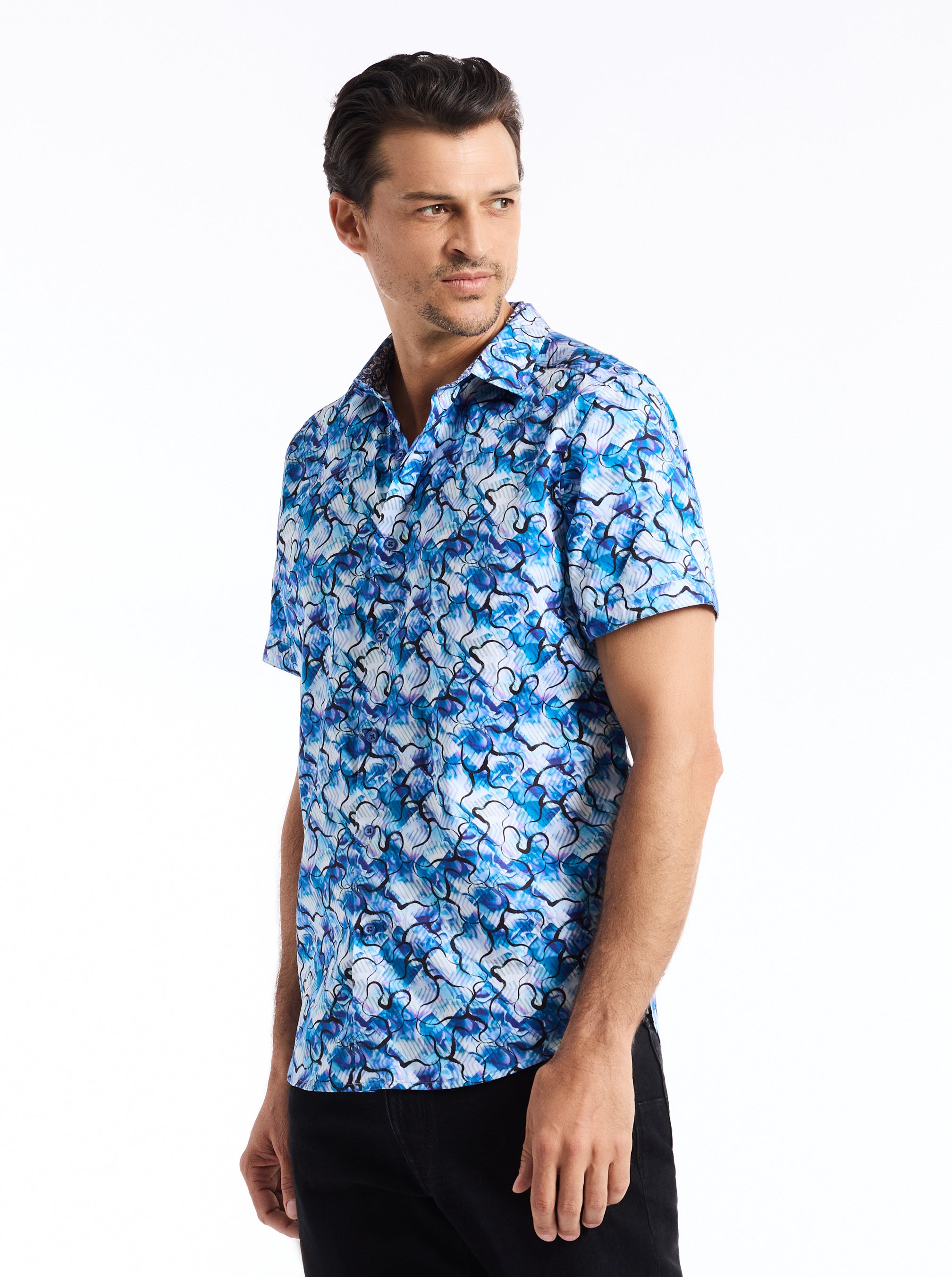 ROCHE SHORT SLEEVE BUTTON DOWN SHIRT