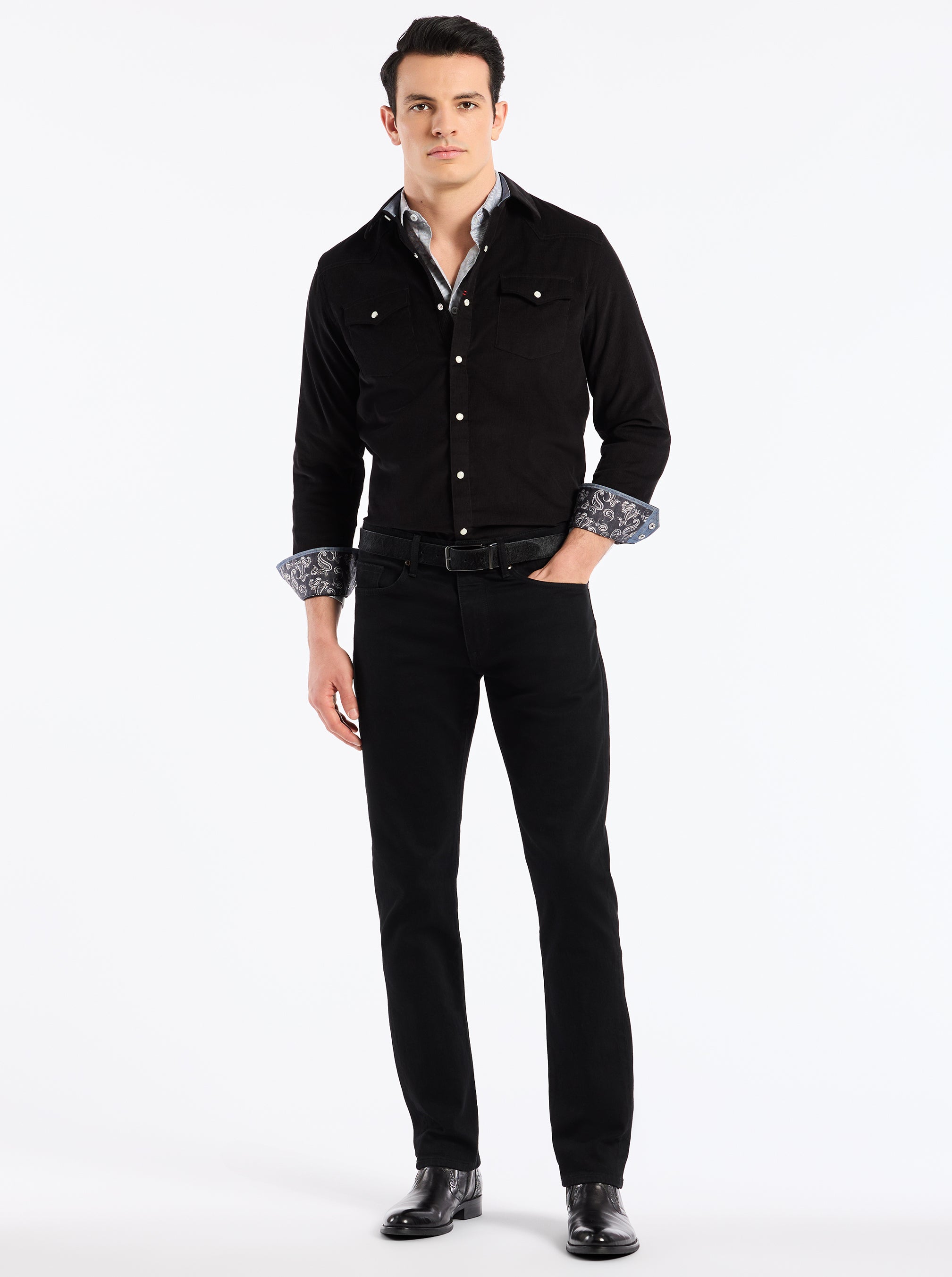 WYATT LONG SLEEVE BUTTON DOWN SHIRT