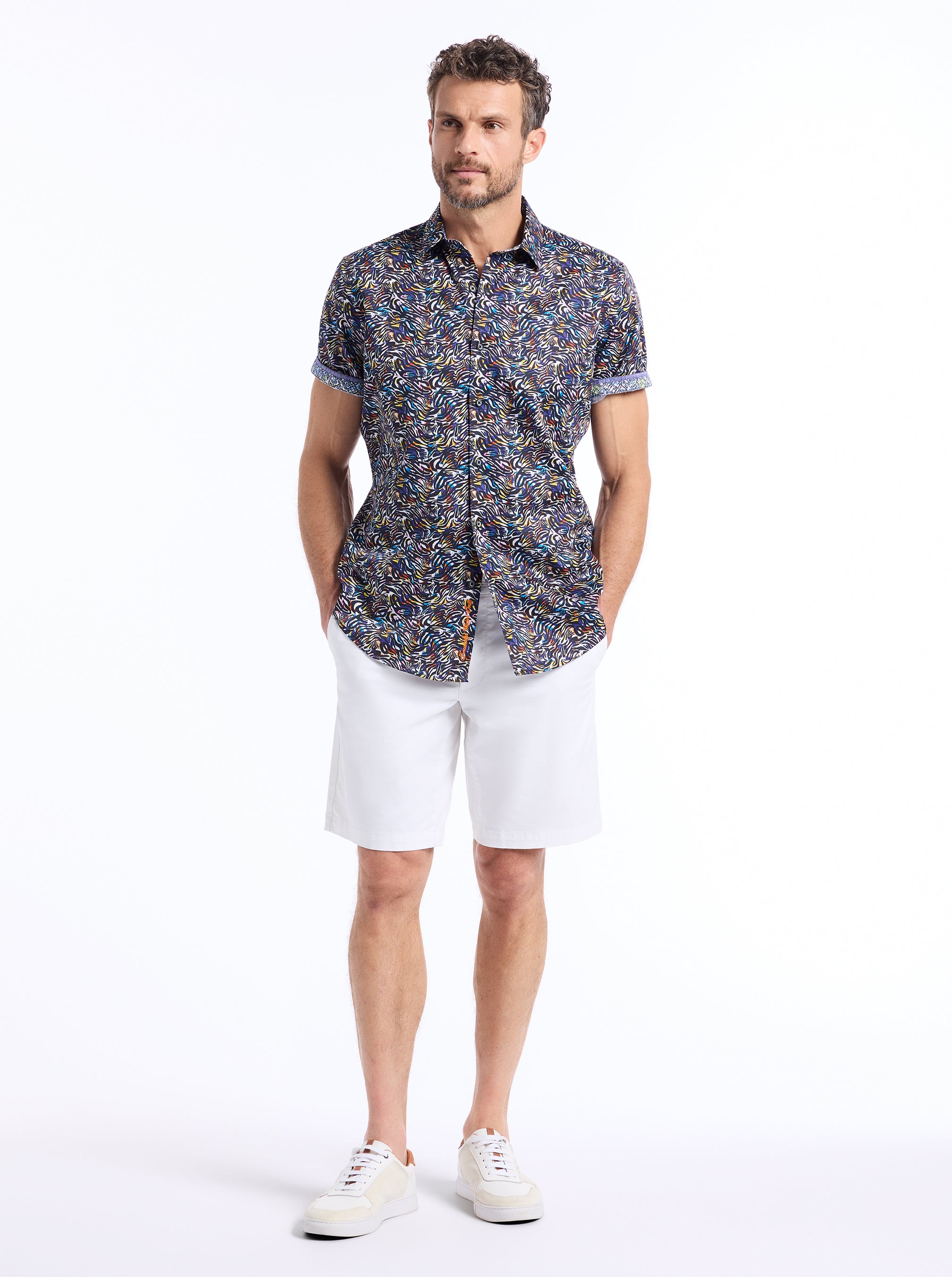 DRAX SHORT SLEEVE BUTTON DOWN SHIRT