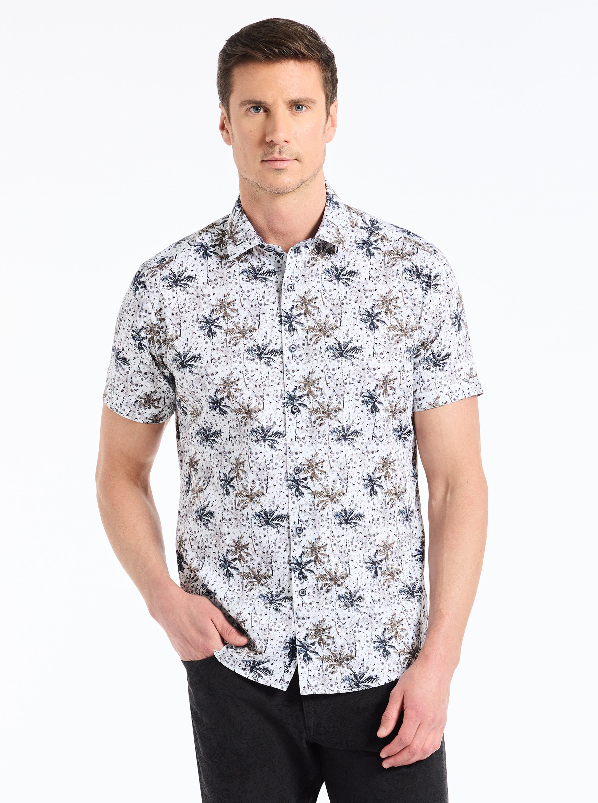 XAVIER SHORT SLEEVE BUTTON DOWN SHIRT
