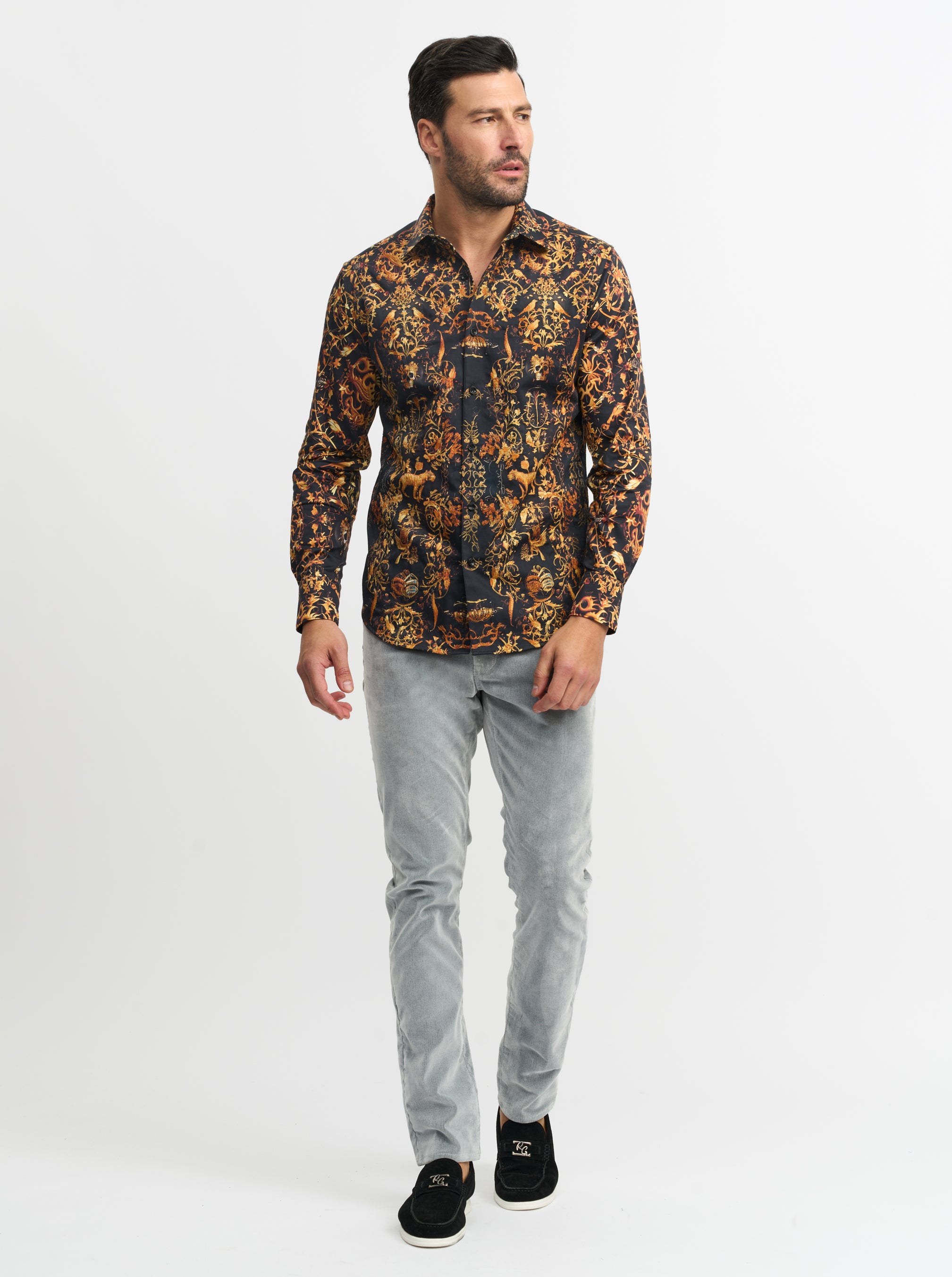 BRUT LONG SLEEVE BUTTON DOWN SHIRT