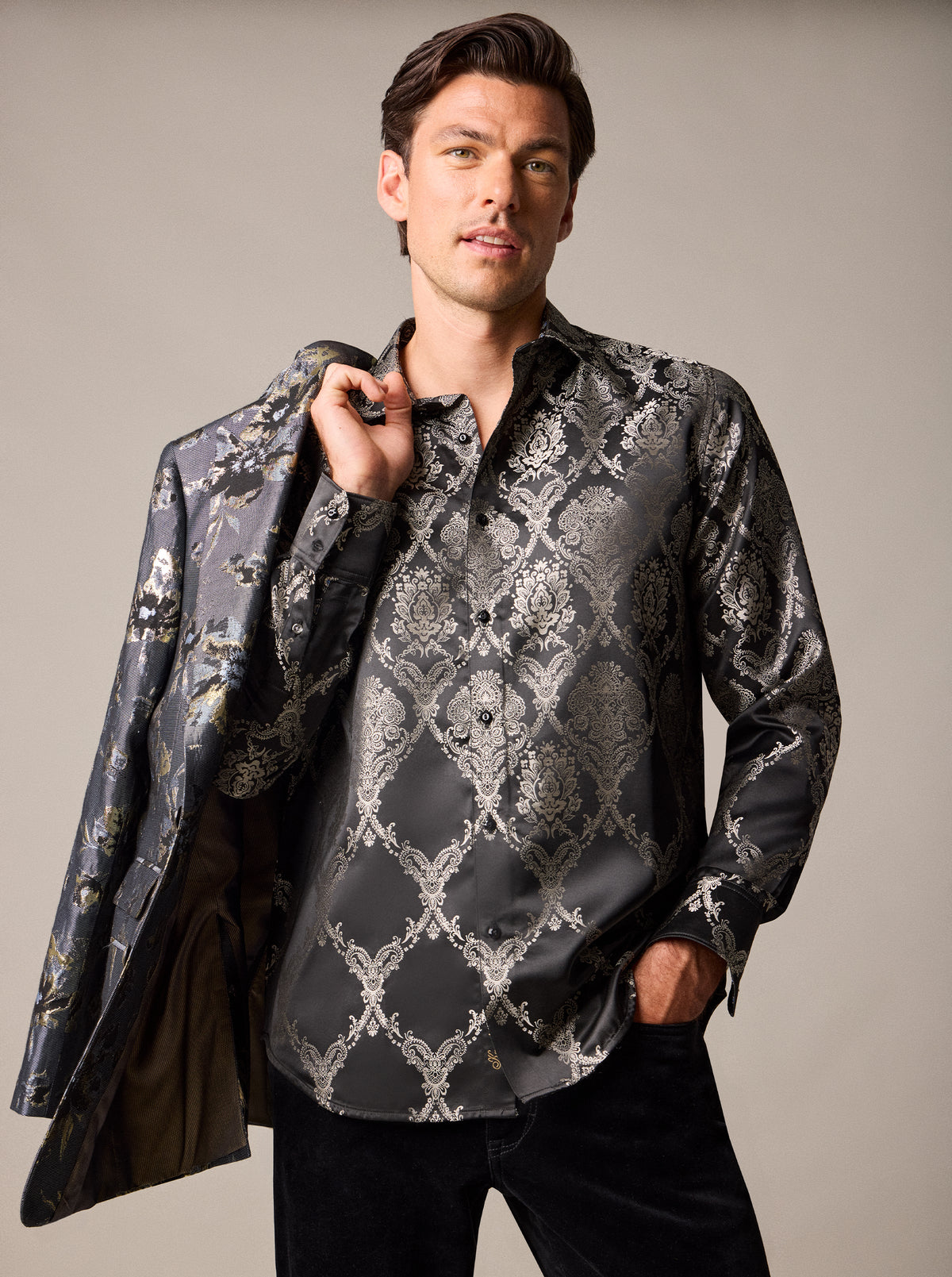 LIMITED EDITION IMPERIAL NOIR LONG SLEEVE BUTTON DOWN SHIRT