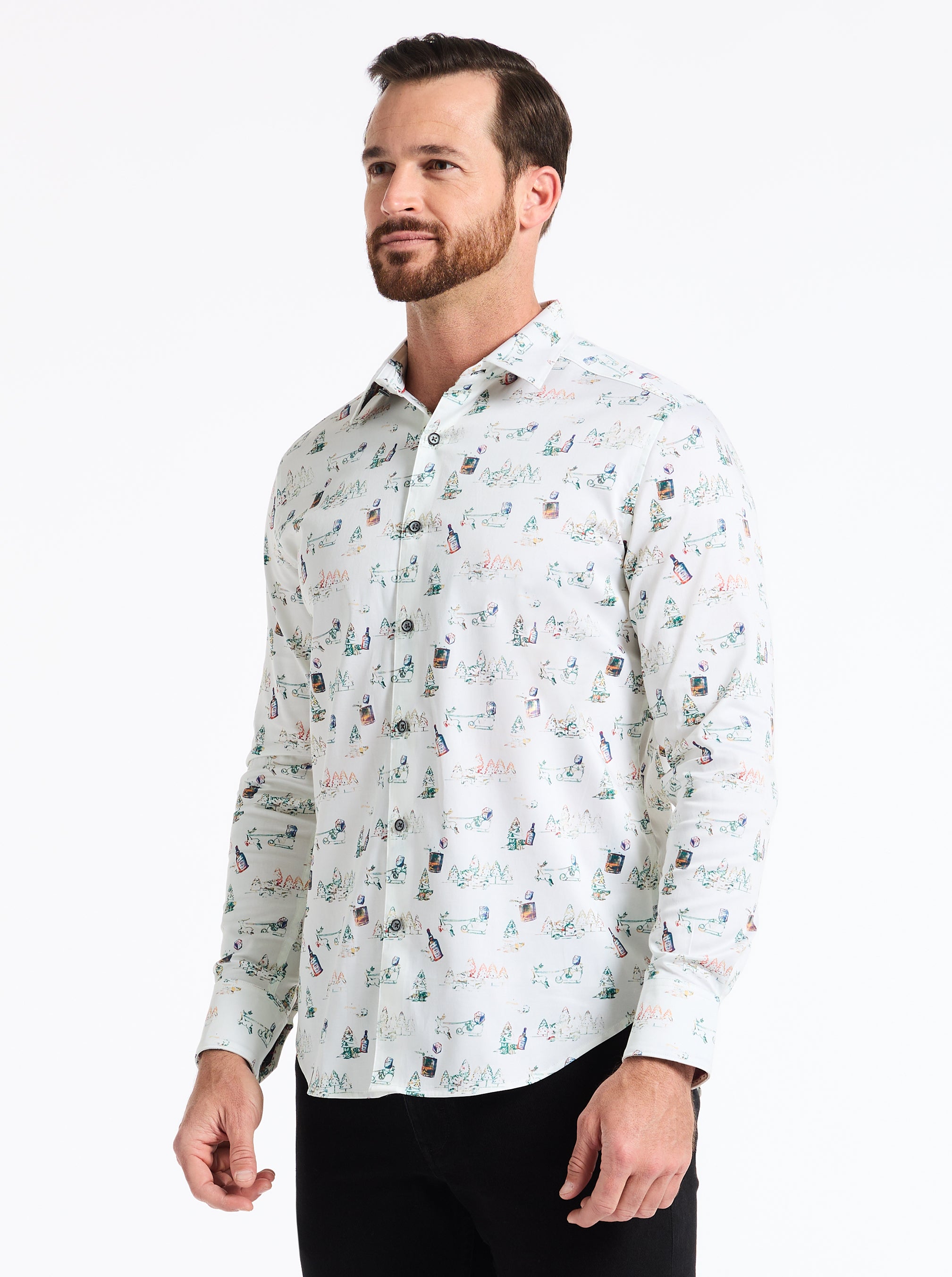 HOT TODDY LONG SLEEVE BUTTON DOWN SHIRT