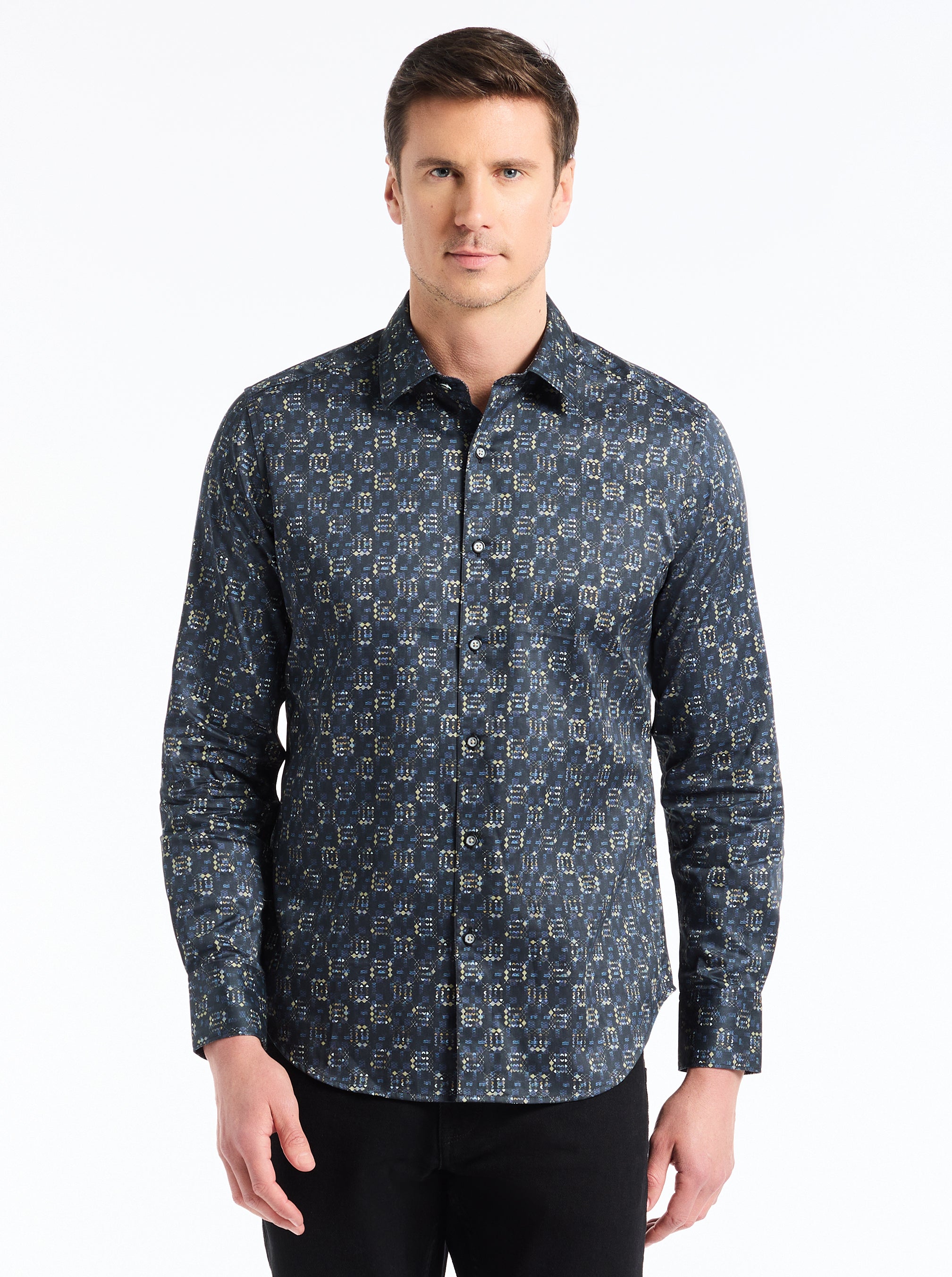 DECKARD LONG SLEEVE BUTTON DOWN SHIRT