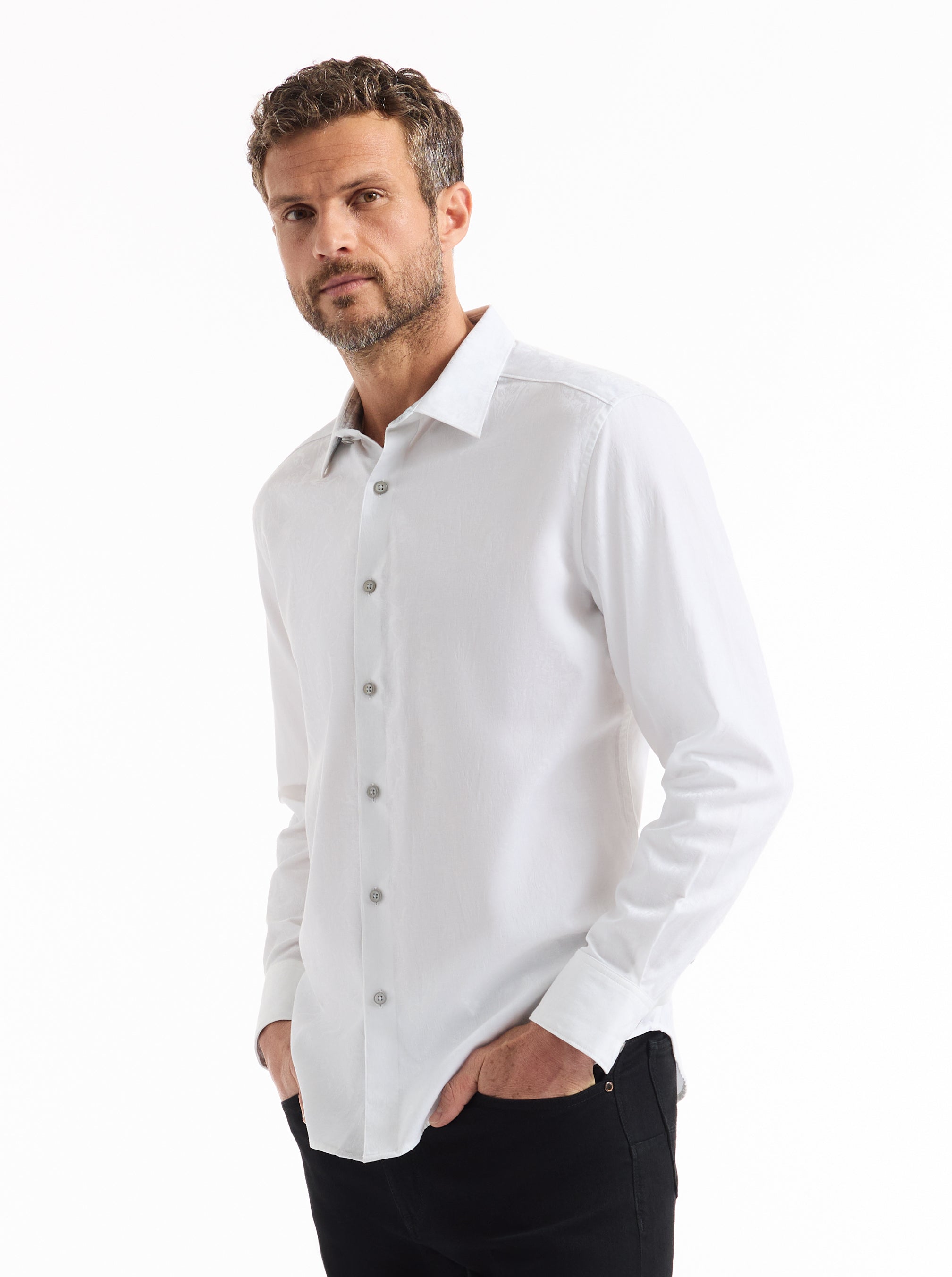 HIGHLAND LONG SLEEVE BUTTON DOWN SHIRT BIG