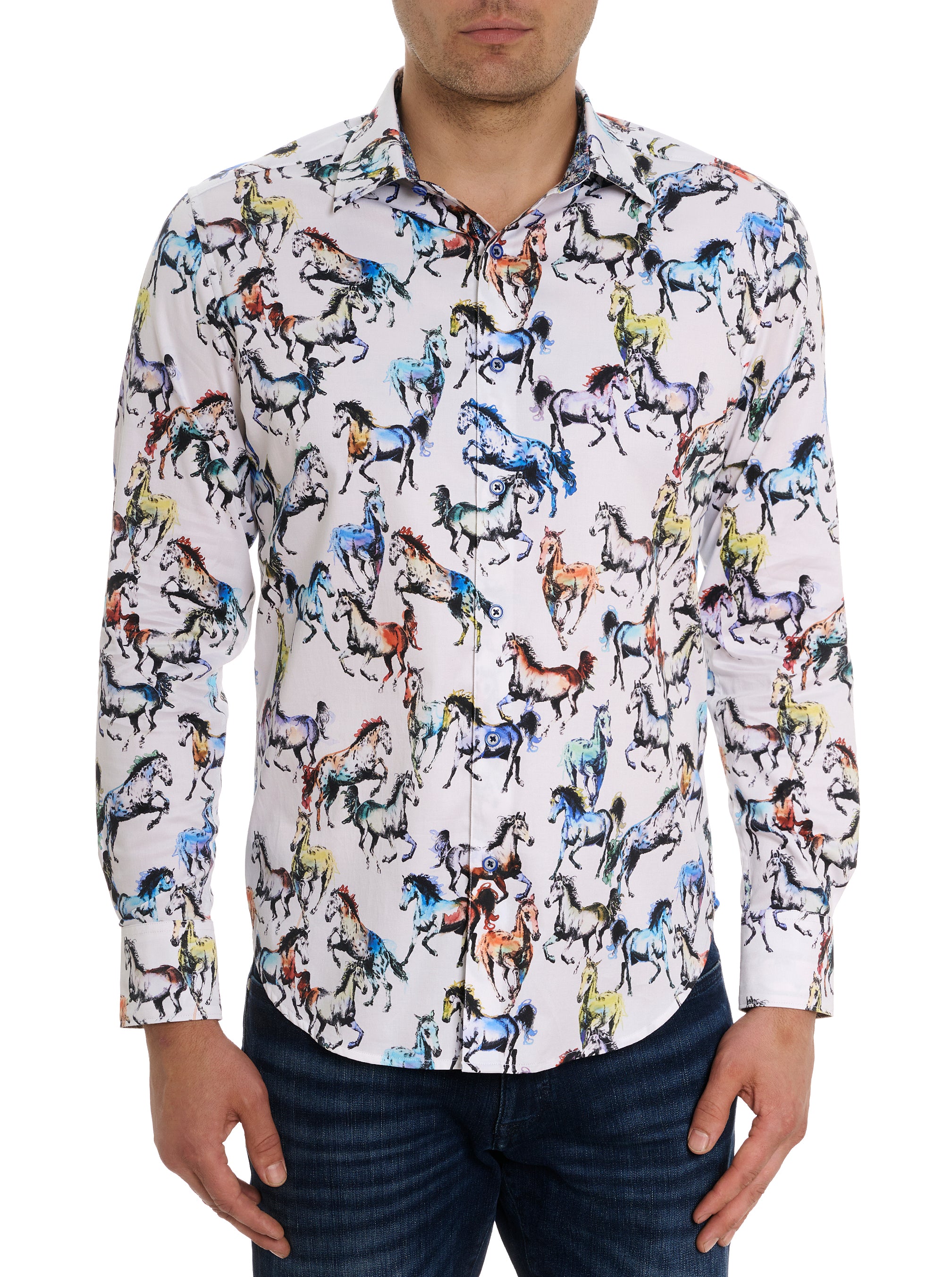 THOROUGHBRED LONG SLEEVE BUTTON DOWN SHIRT BIG