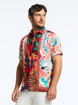 PESCAIA SHORT SLEEVE BUTTON DOWN SHIRT