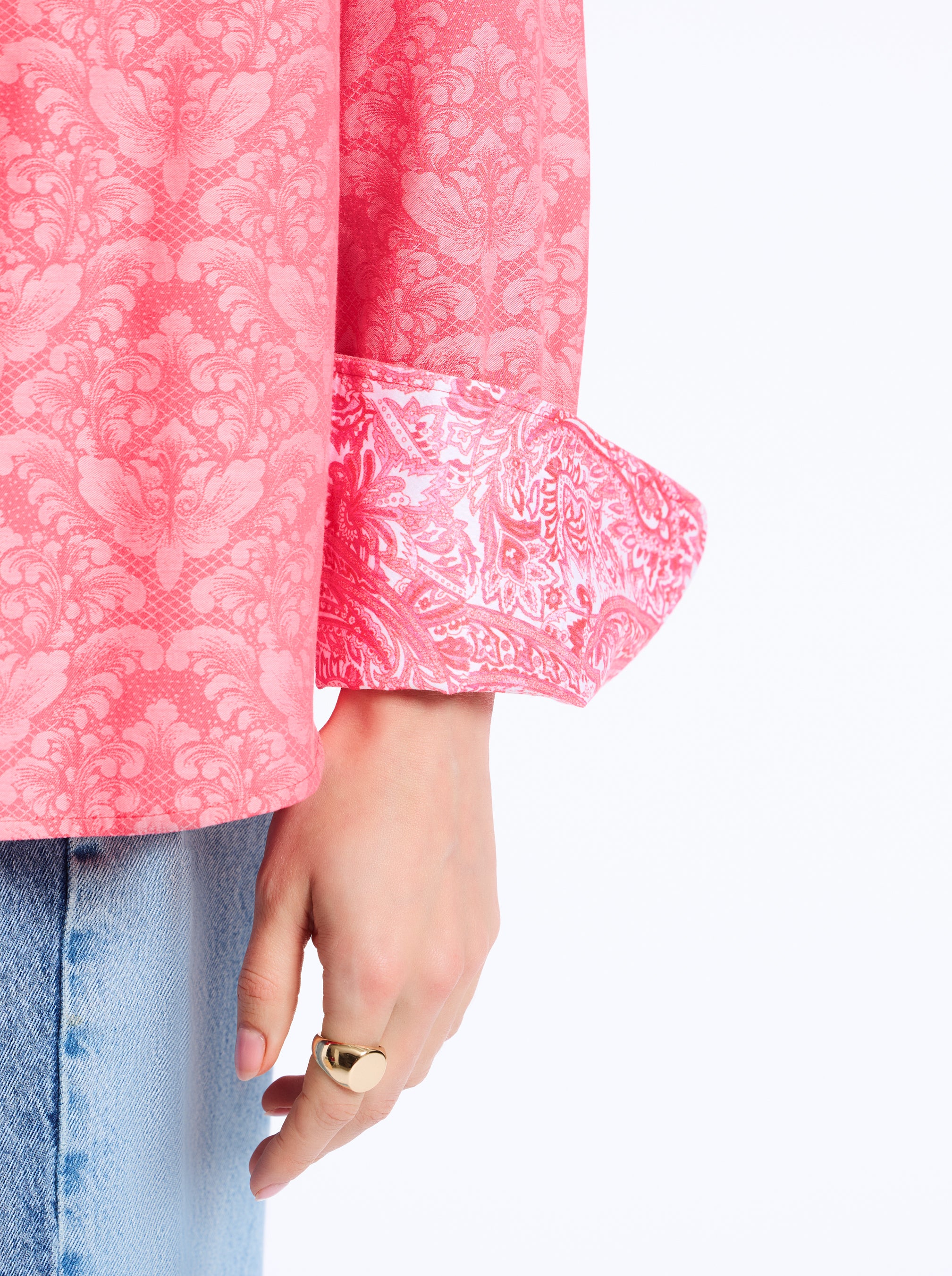 PRISCILLA LONG SLEEVE BUTTON DOWN SHIRT