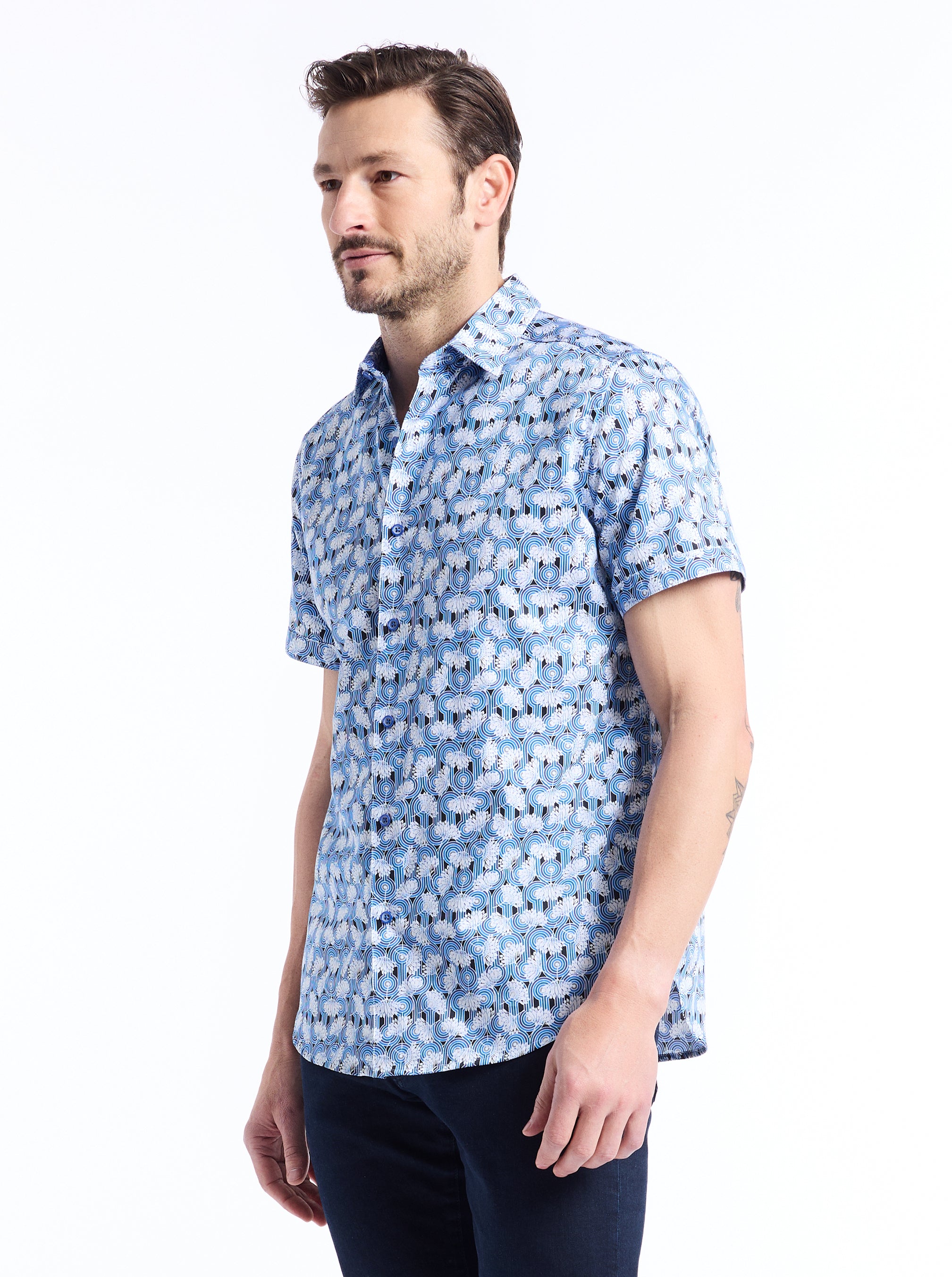 SYSTON SHORT SLEEVE BUTTON DOWN SHIRT