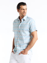 MIRAGE SHORT SLEEVE BUTTON DOWN SHIRT