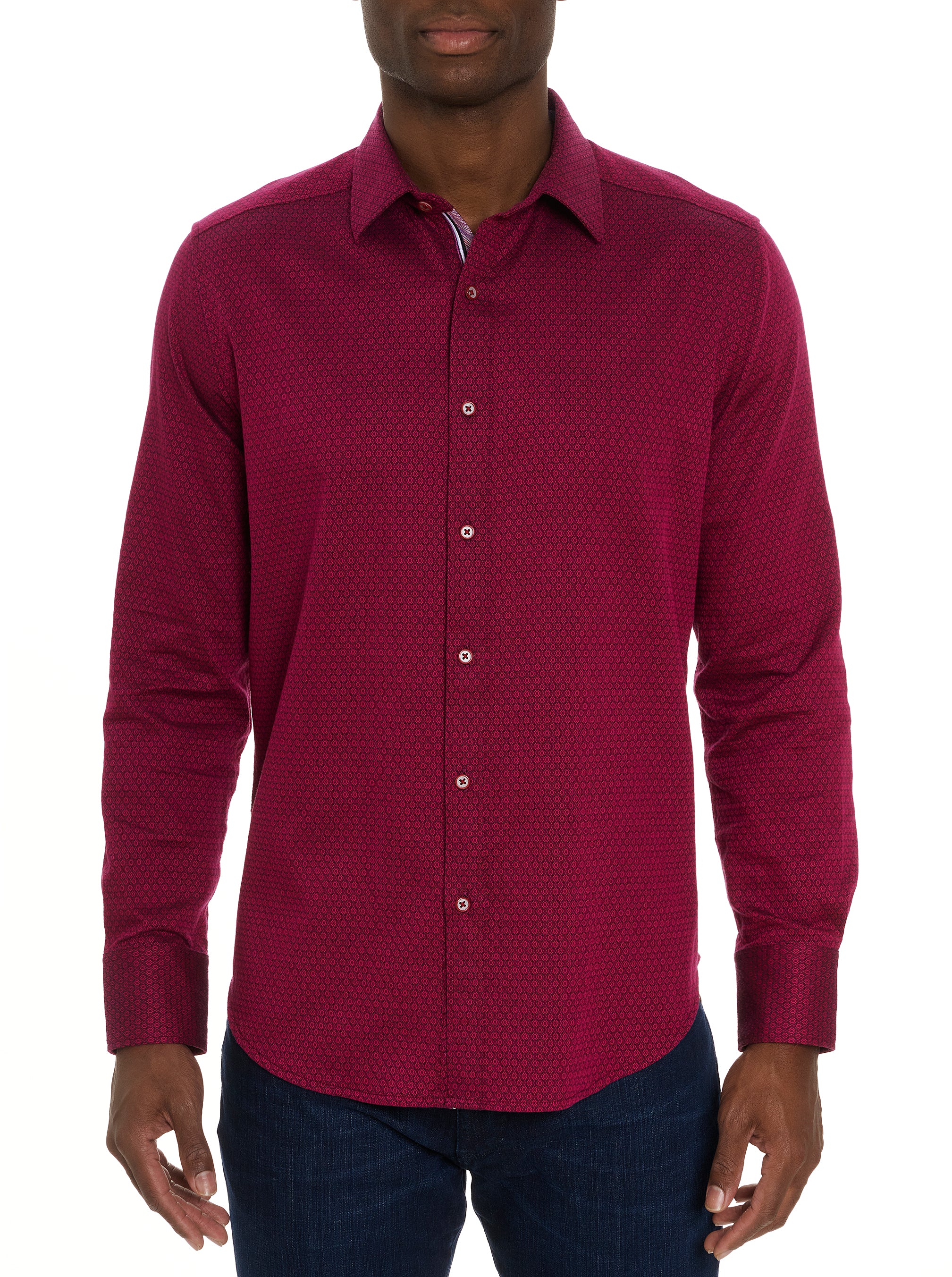 METRO LONG SLEEVE BUTTON DOWN SHIRT