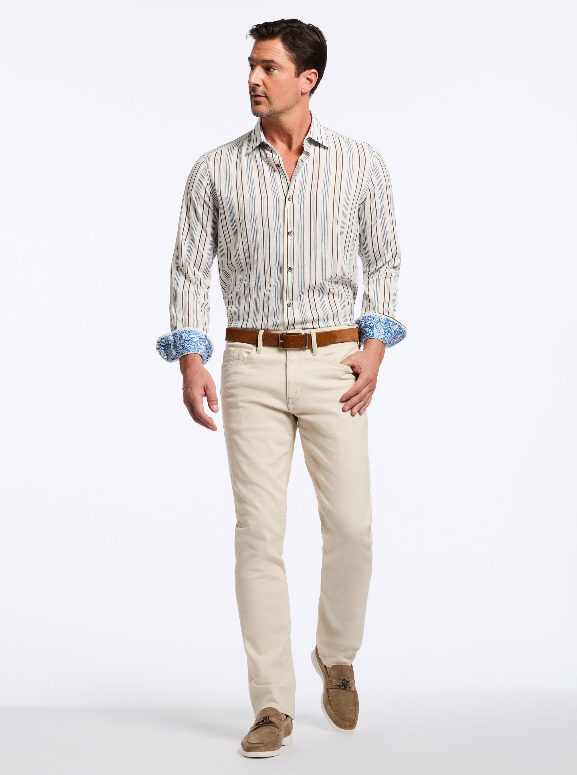 STAMFORD LONG SLEEVE BUTTON DOWN SHIRT