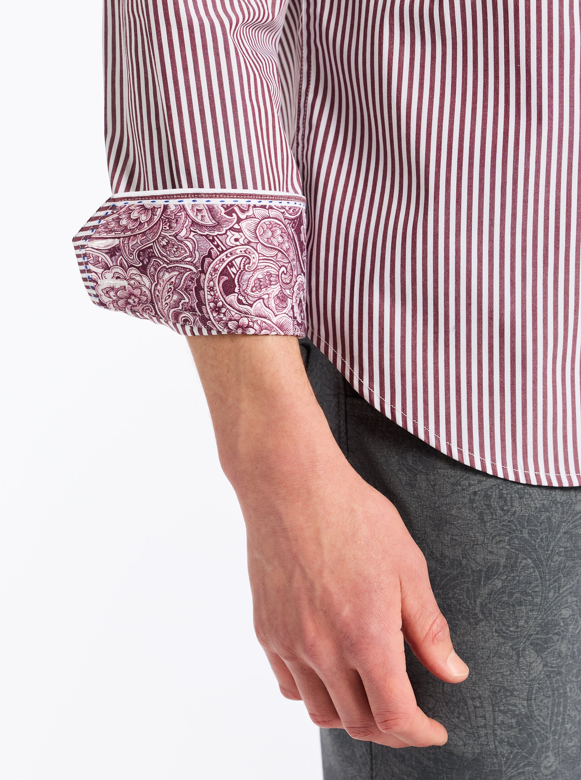 GREENWICH LONG SLEEVE BUTTON DOWN SHIRT
