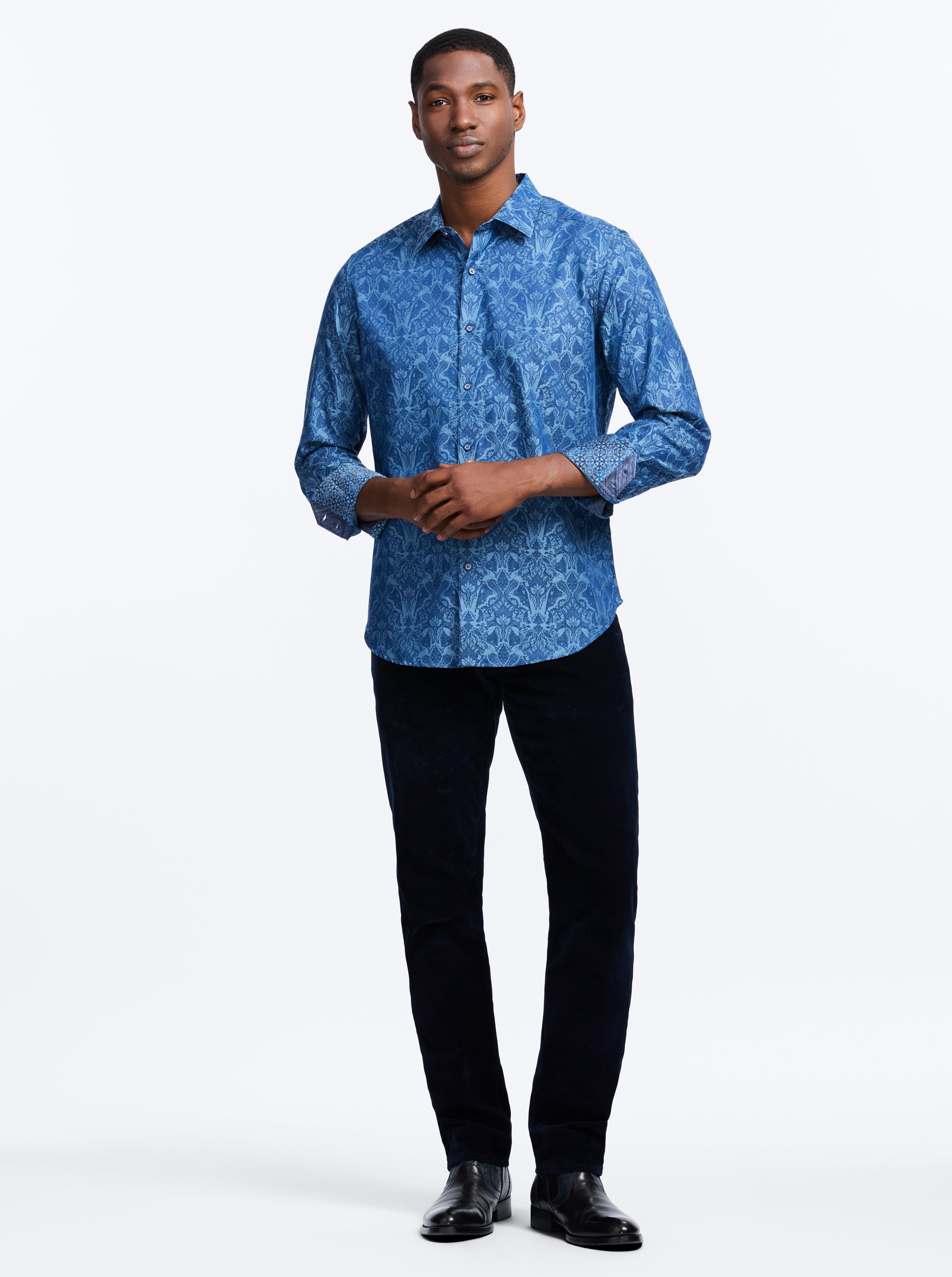 HIGHLAND LONG SLEEVE BUTTON DOWN SHIRT