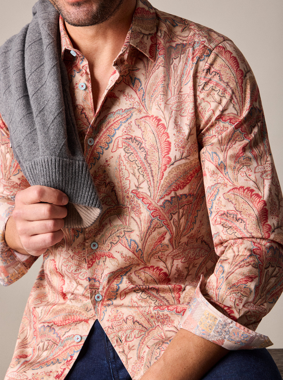 TSUKUYOMI LONG SLEEVE BUTTON DOWN SHIRT