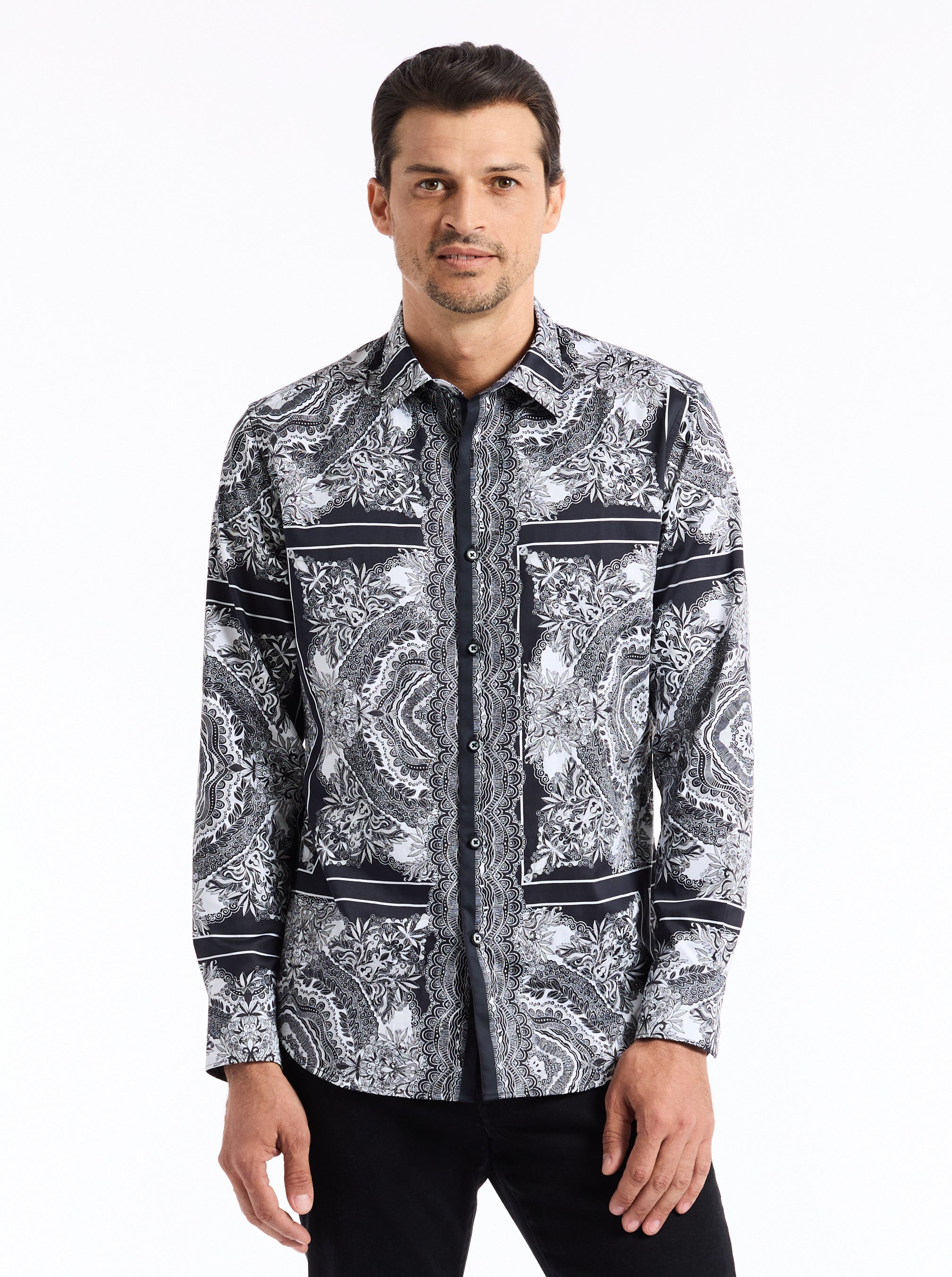 RABAT LONG SLEEVE BUTTON DOWN SHIRT
