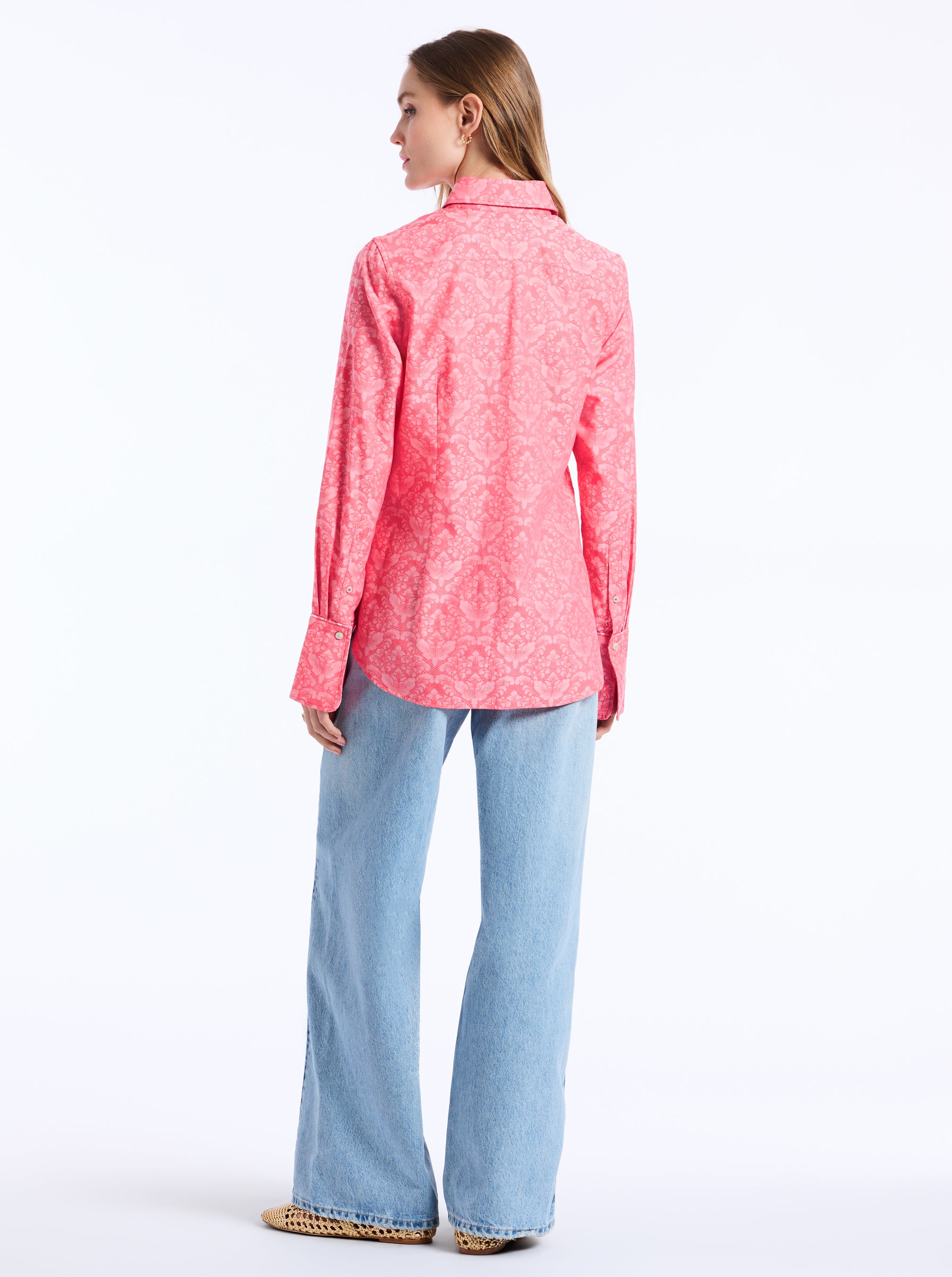 PRISCILLA LONG SLEEVE BUTTON DOWN SHIRT