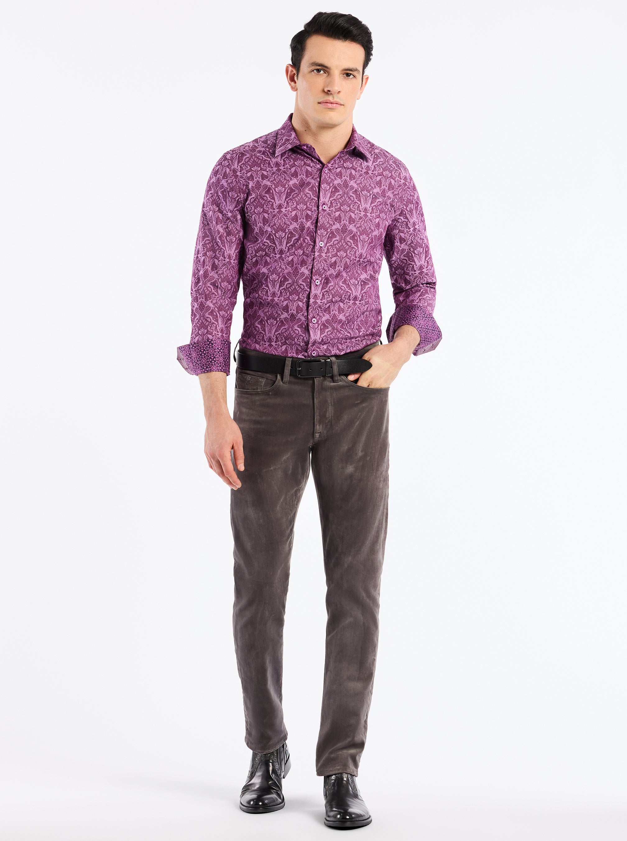 HIGHLAND LONG SLEEVE BUTTON DOWN SHIRT