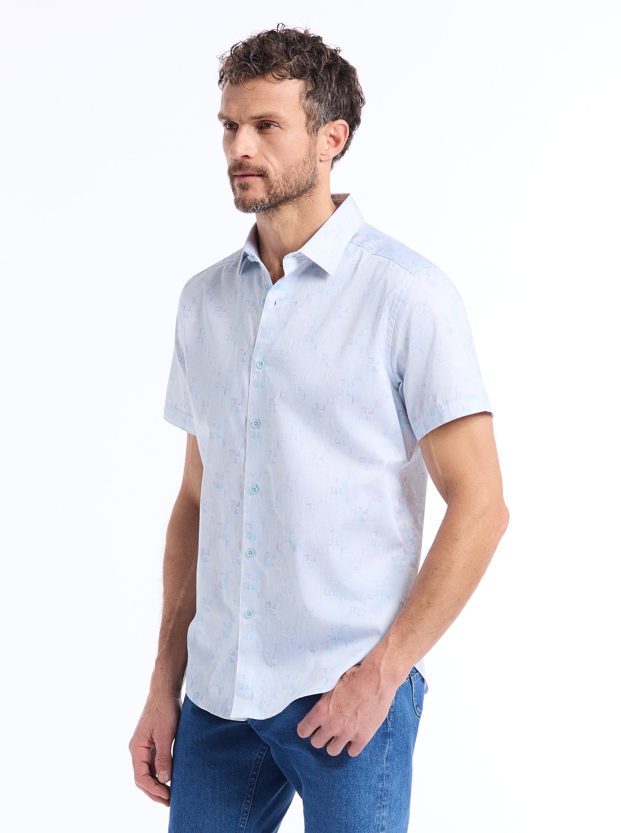 PELL SHORT SLEEVE BUTTON DOWN SHIRT