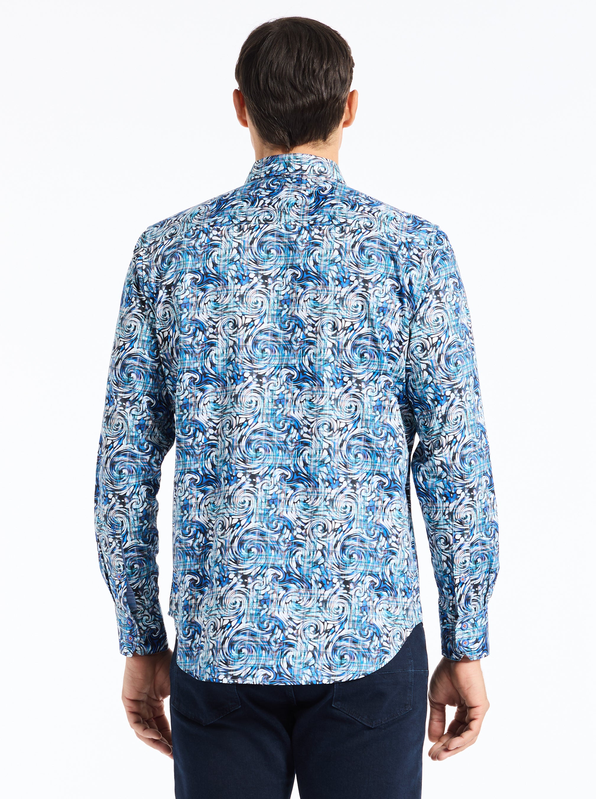 ZETH LONG SLEEVE BUTTON DOWN SHIRT