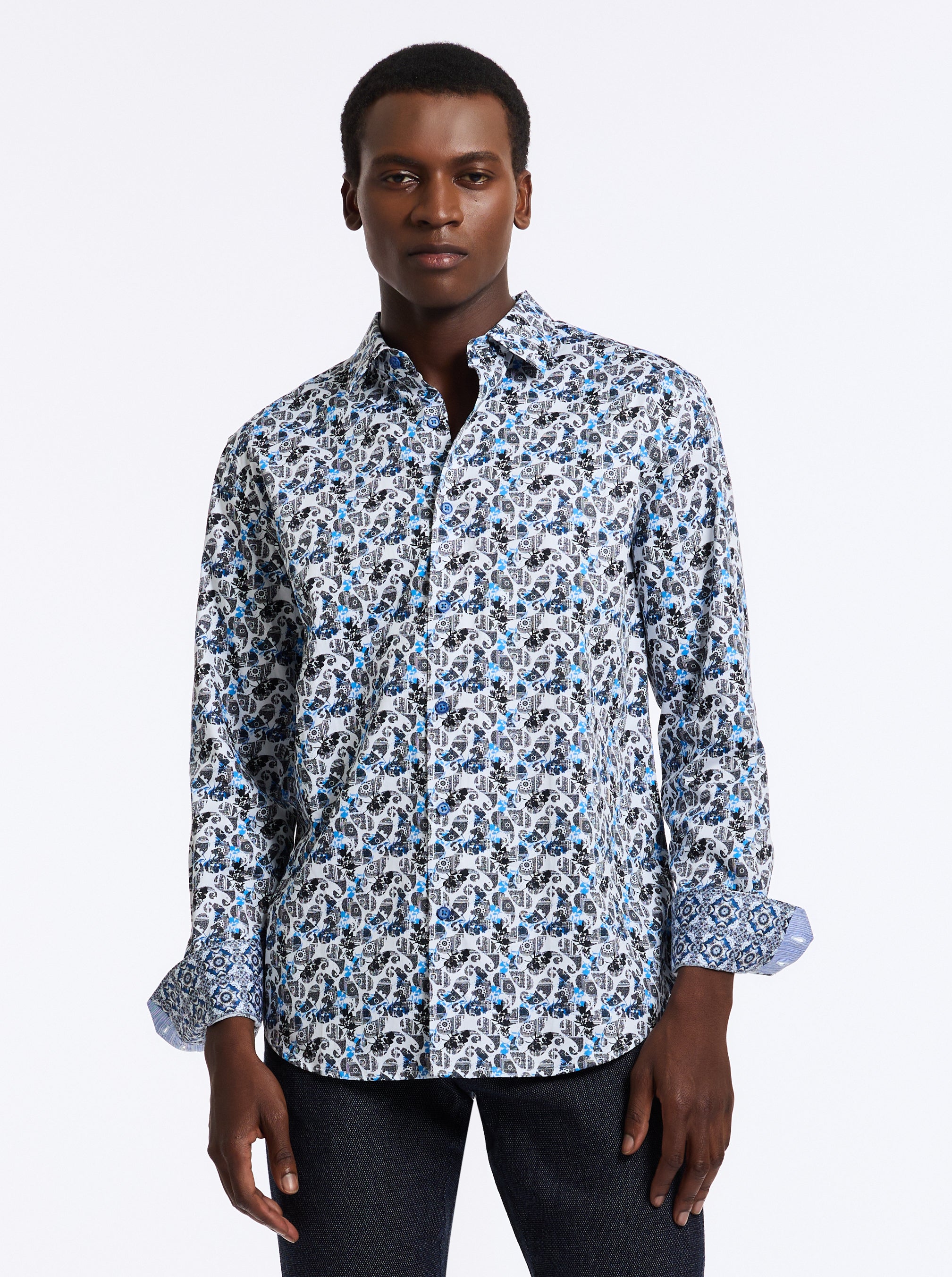 CARDWELL LONG SLEEVE BUTTON DOWN SHIRT