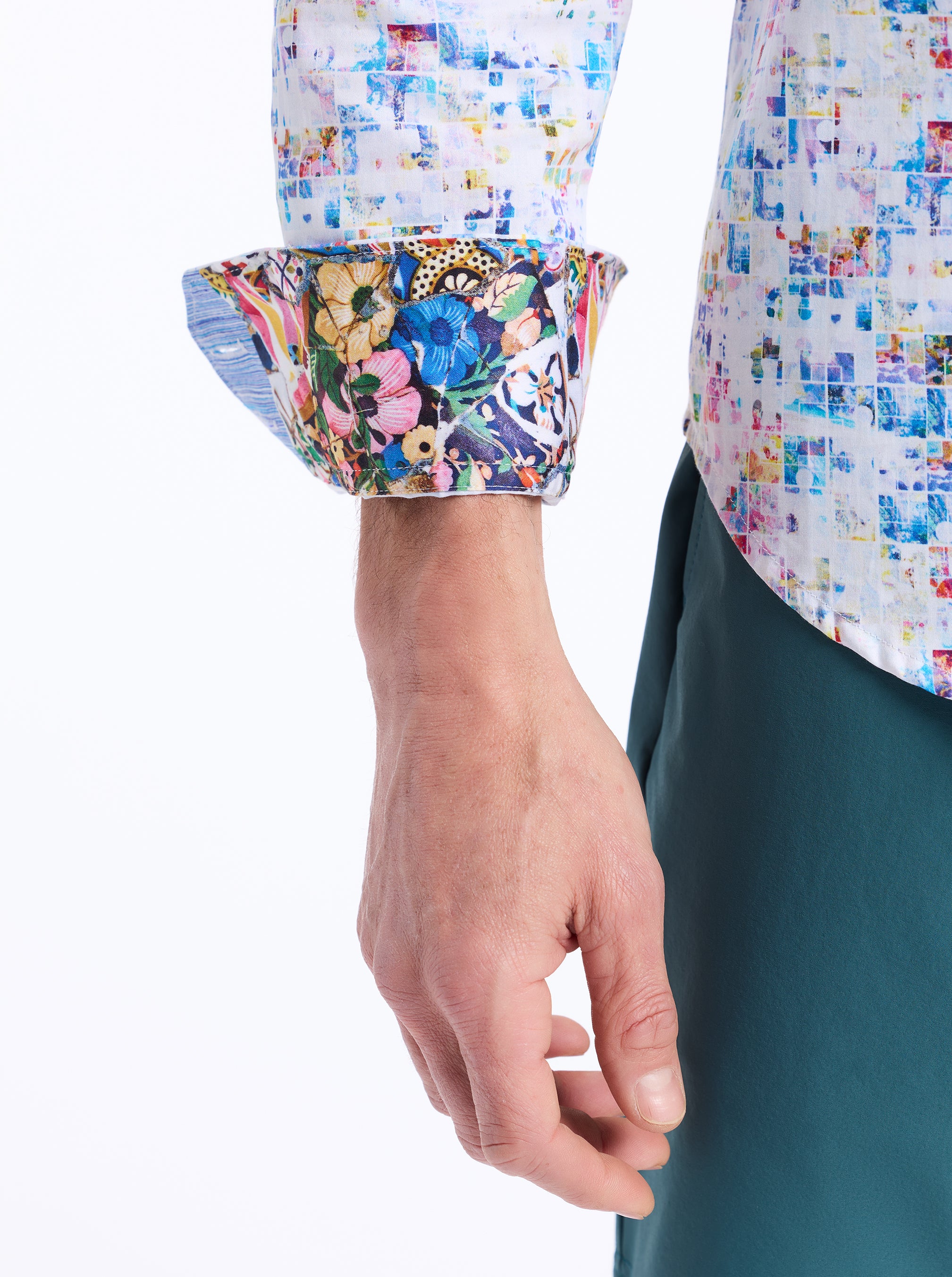 BYZANTINE LONG SLEEVE BUTTON DOWN SHIRT