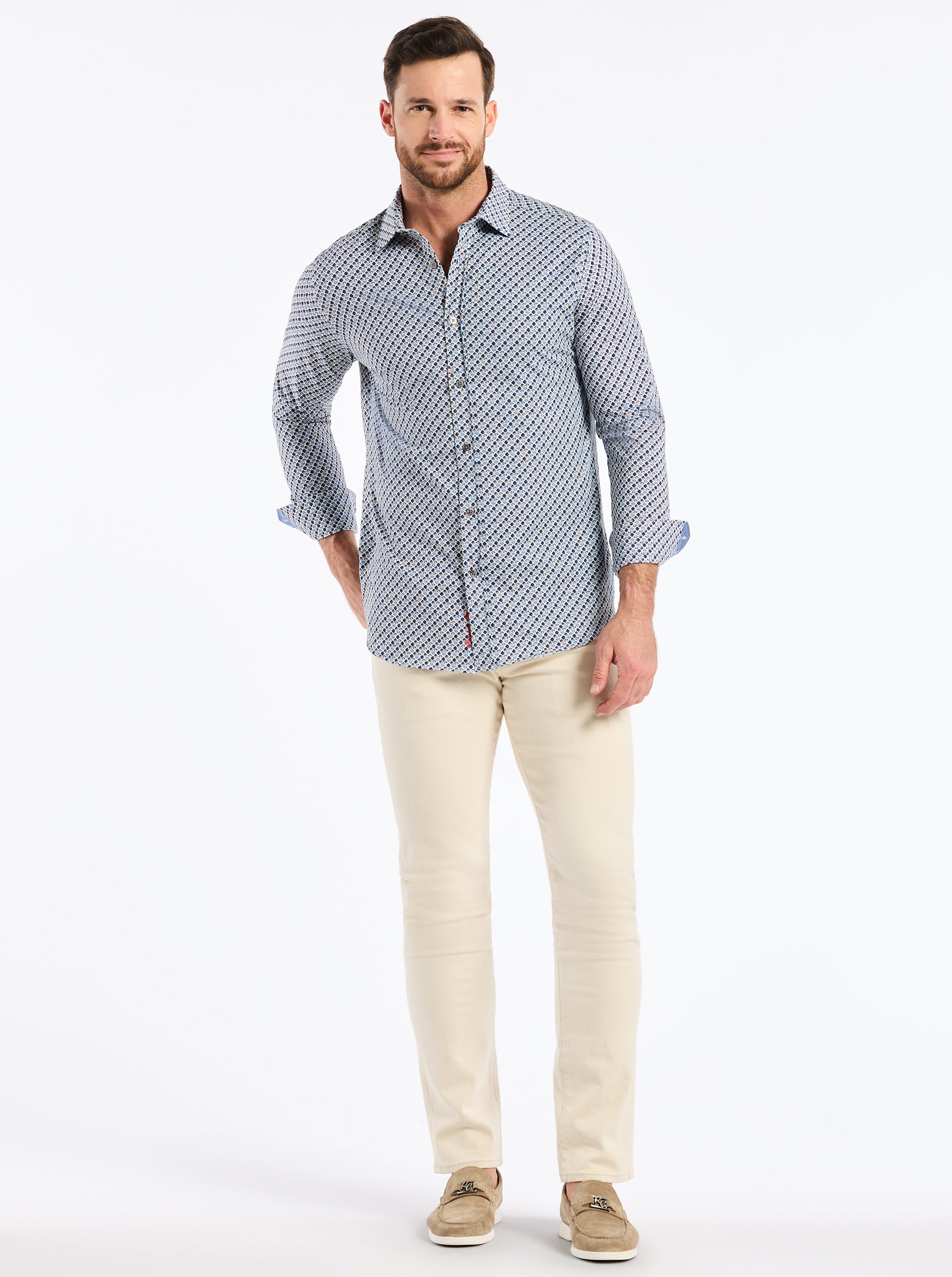 COOPER LONG SLEEVE BUTTON DOWN SHIRT