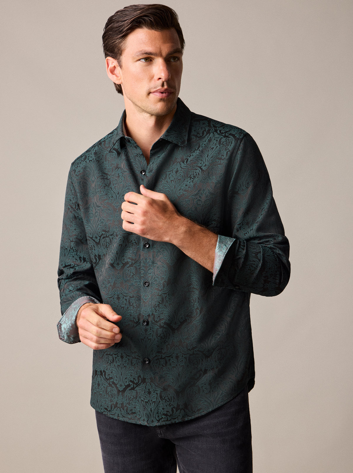 WILSDEN LONG SLEEVE BUTTON DOWN SHIRT