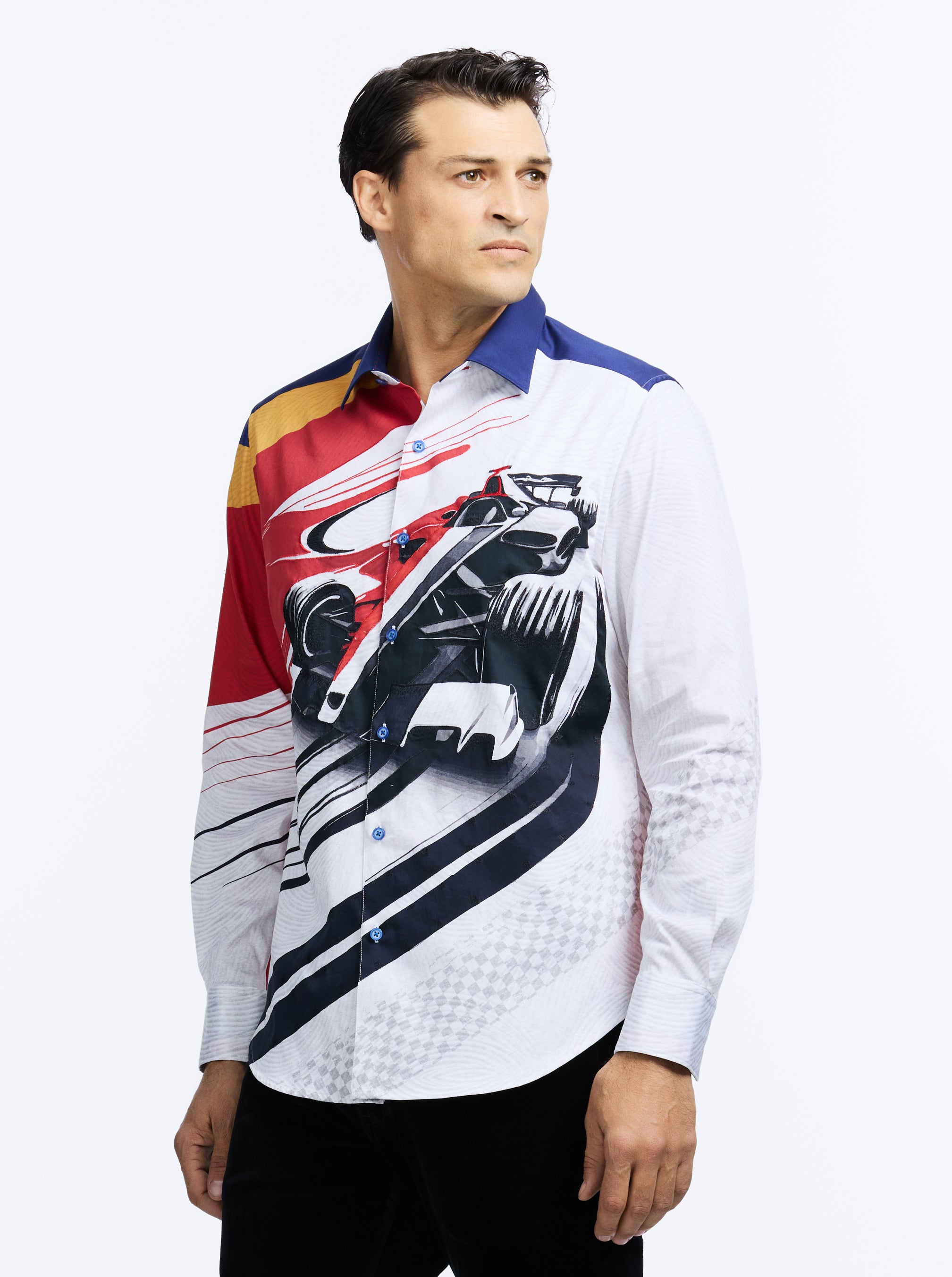 IN THE LEAD LONG SLEEVE BUTTON DOWN SHIRT