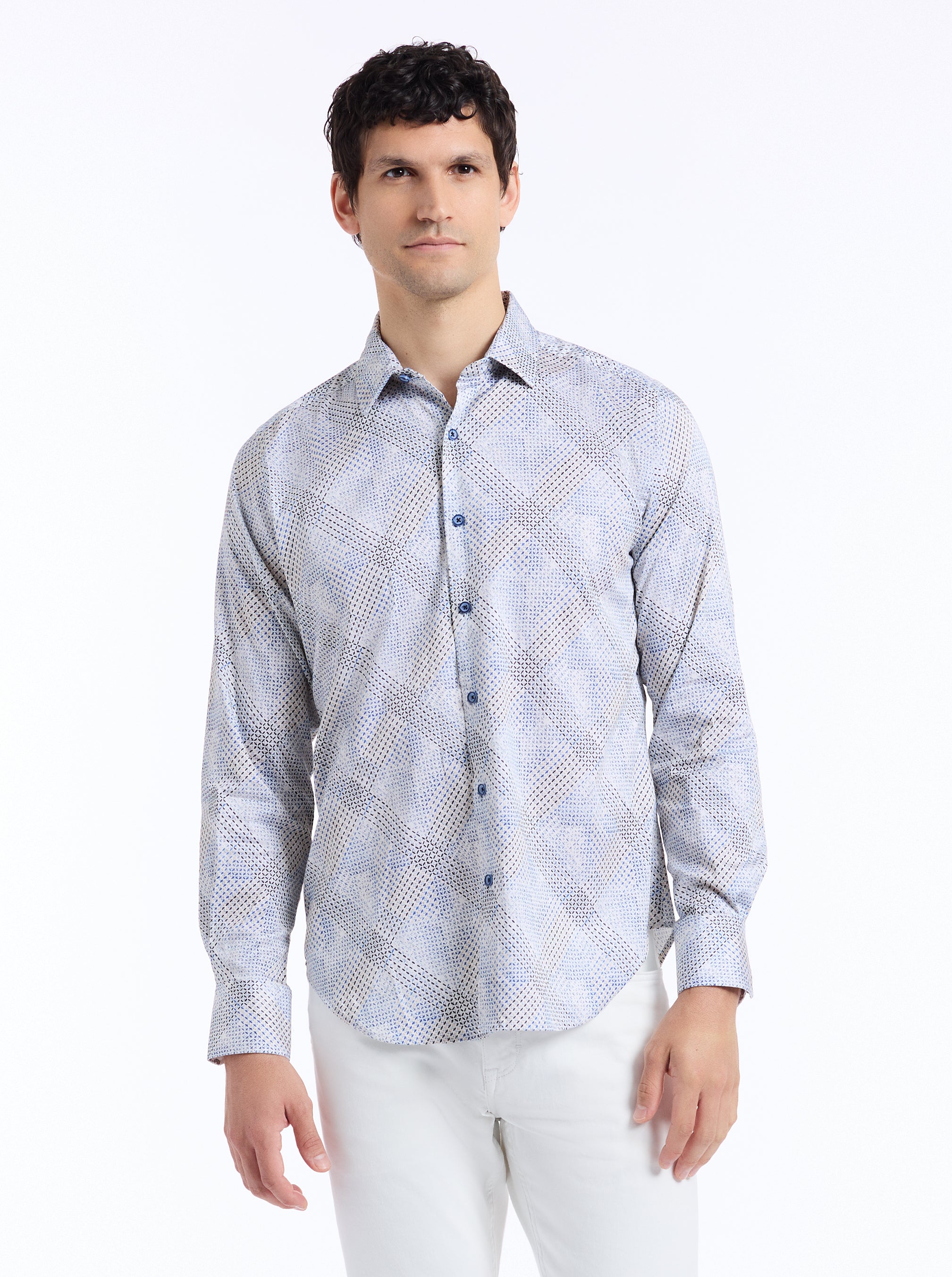 SHILLIBEER LONG SLEEVE BUTTON DOWN SHIRT