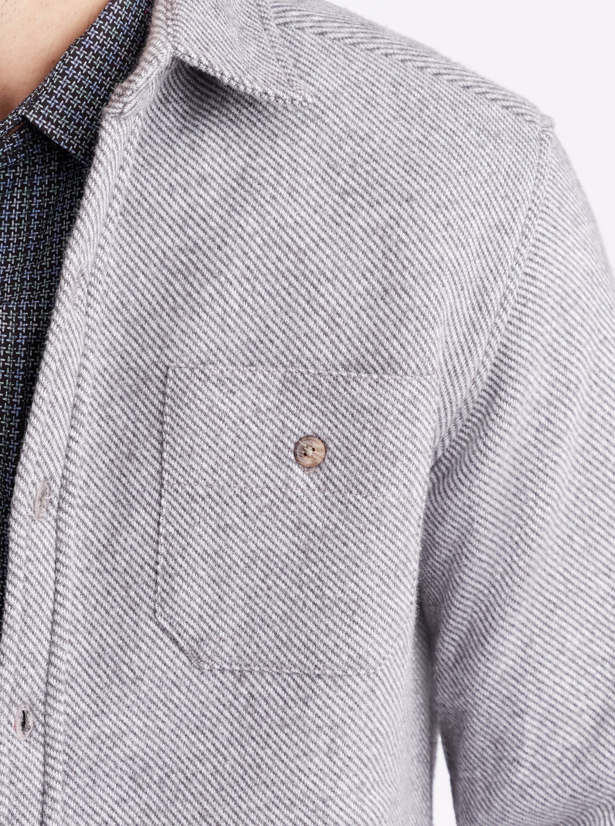 BARFORD LONG SLEEVE KNIT SHIRT JACKET