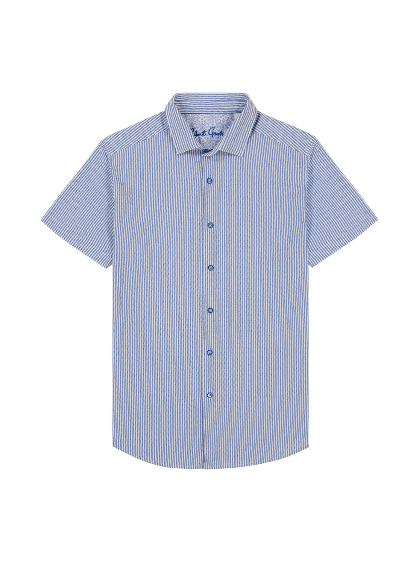 FORNILLO SHORT SLEEVE BUTTON DOWN SHIRT TALL