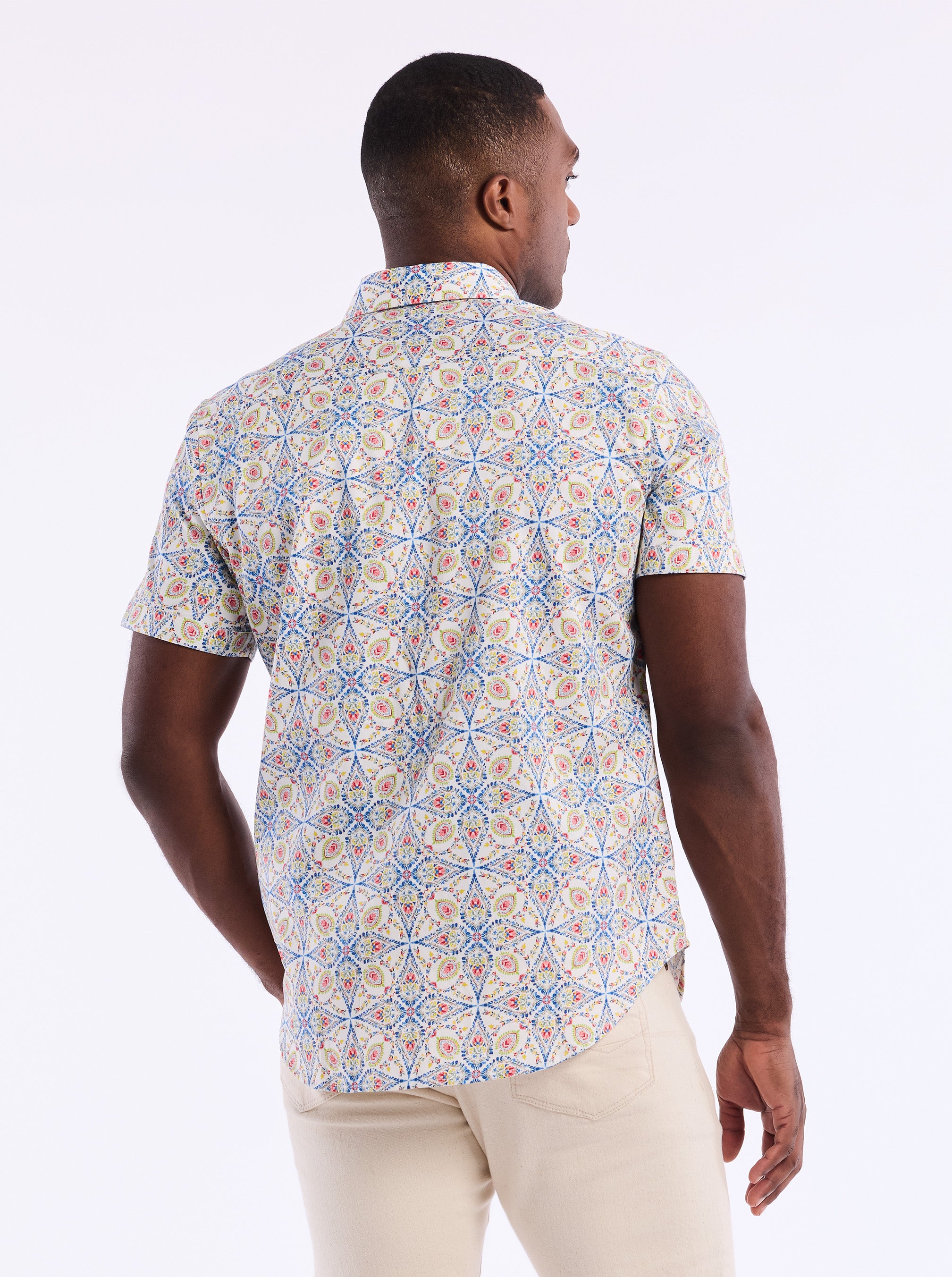 HOLMES SHORT SLEEVE BUTTON DOWN SHIRT