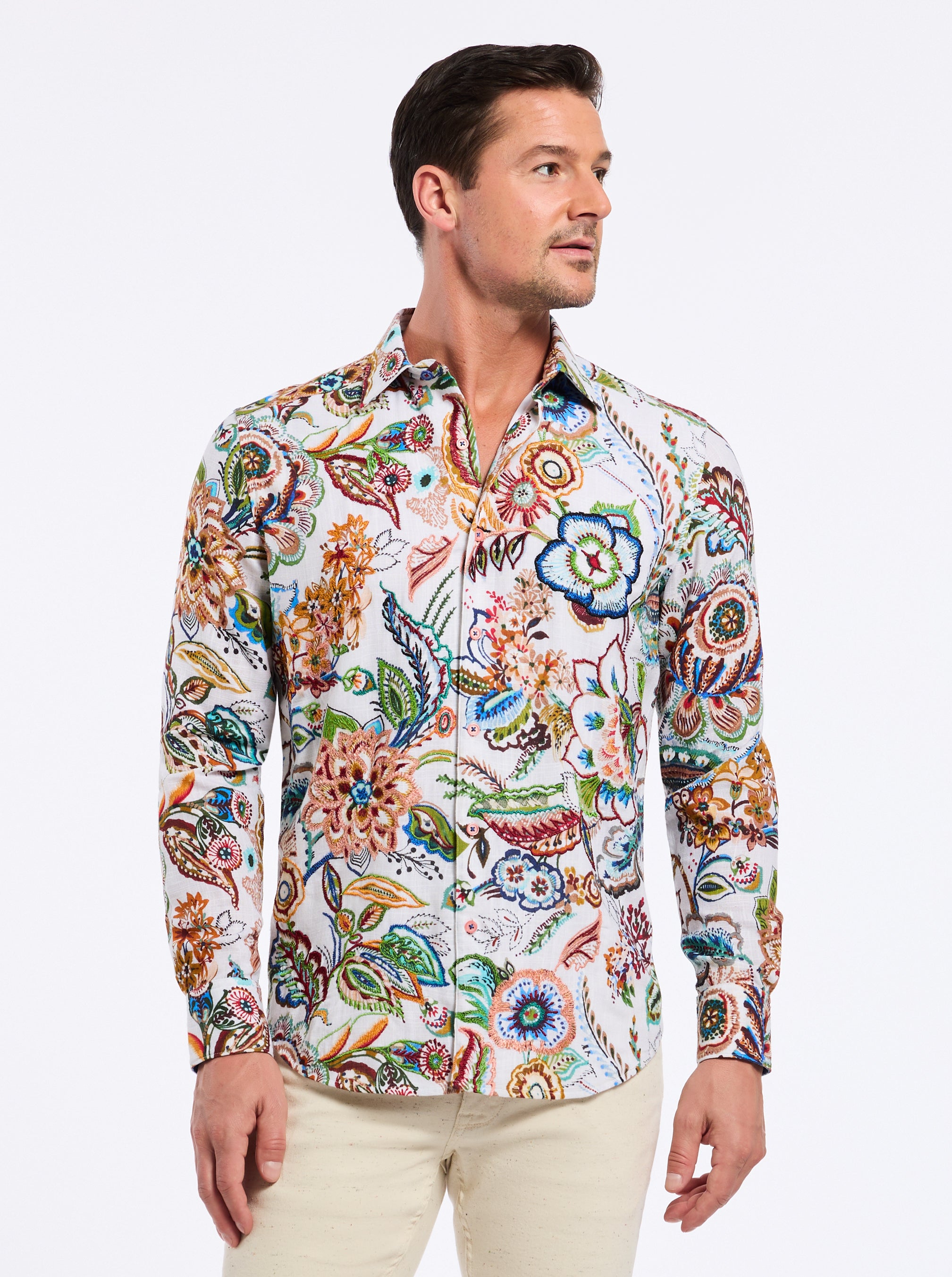 PALAWAN LONG SLEEVE BUTTON DOWN SHIRT