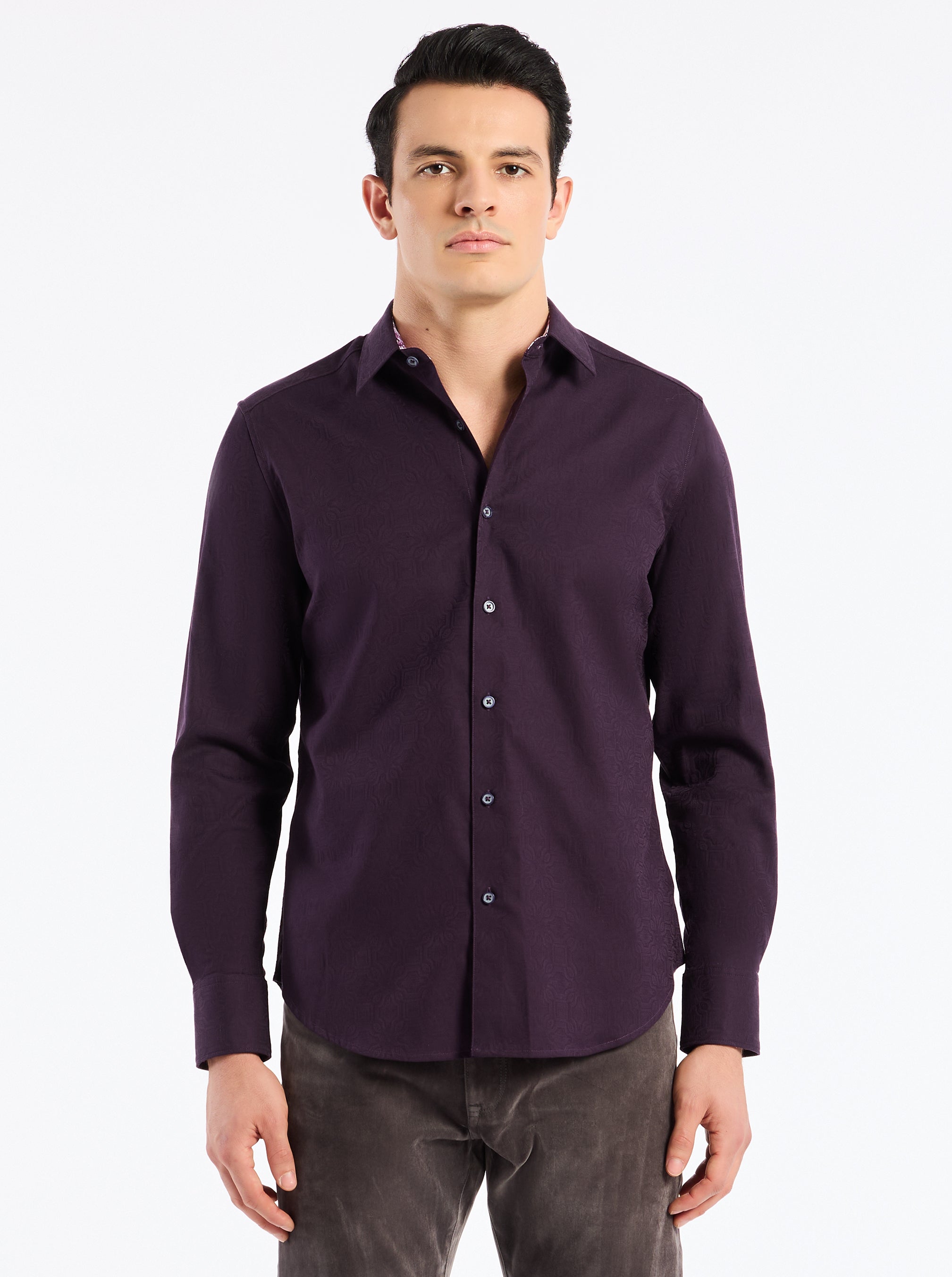 ODYSSEY LONG SLEEVE BUTTON DOWN SHIRT
