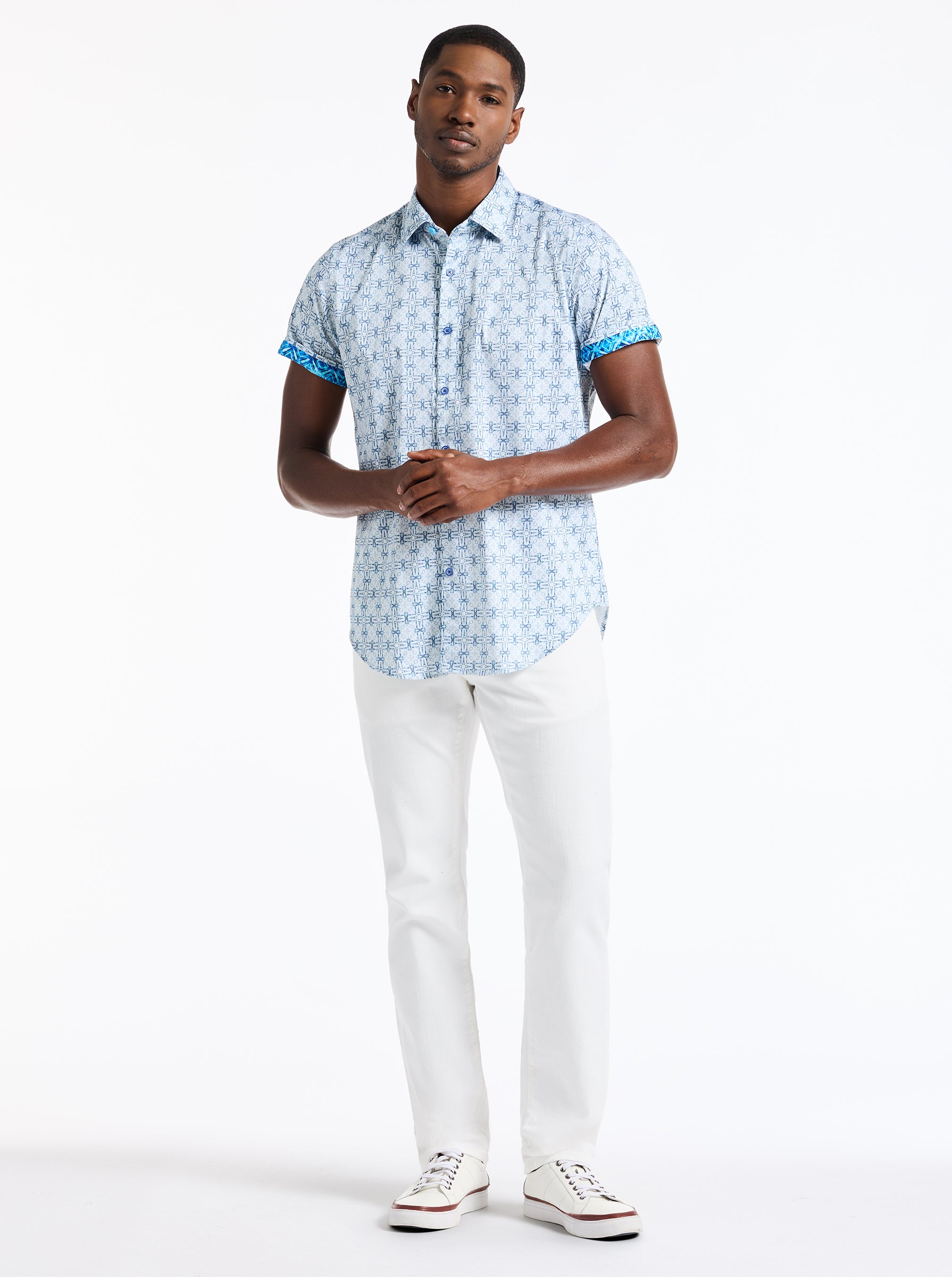 MADAGASCAR SHORT SLEEVE BUTTON DOWN SHIRT