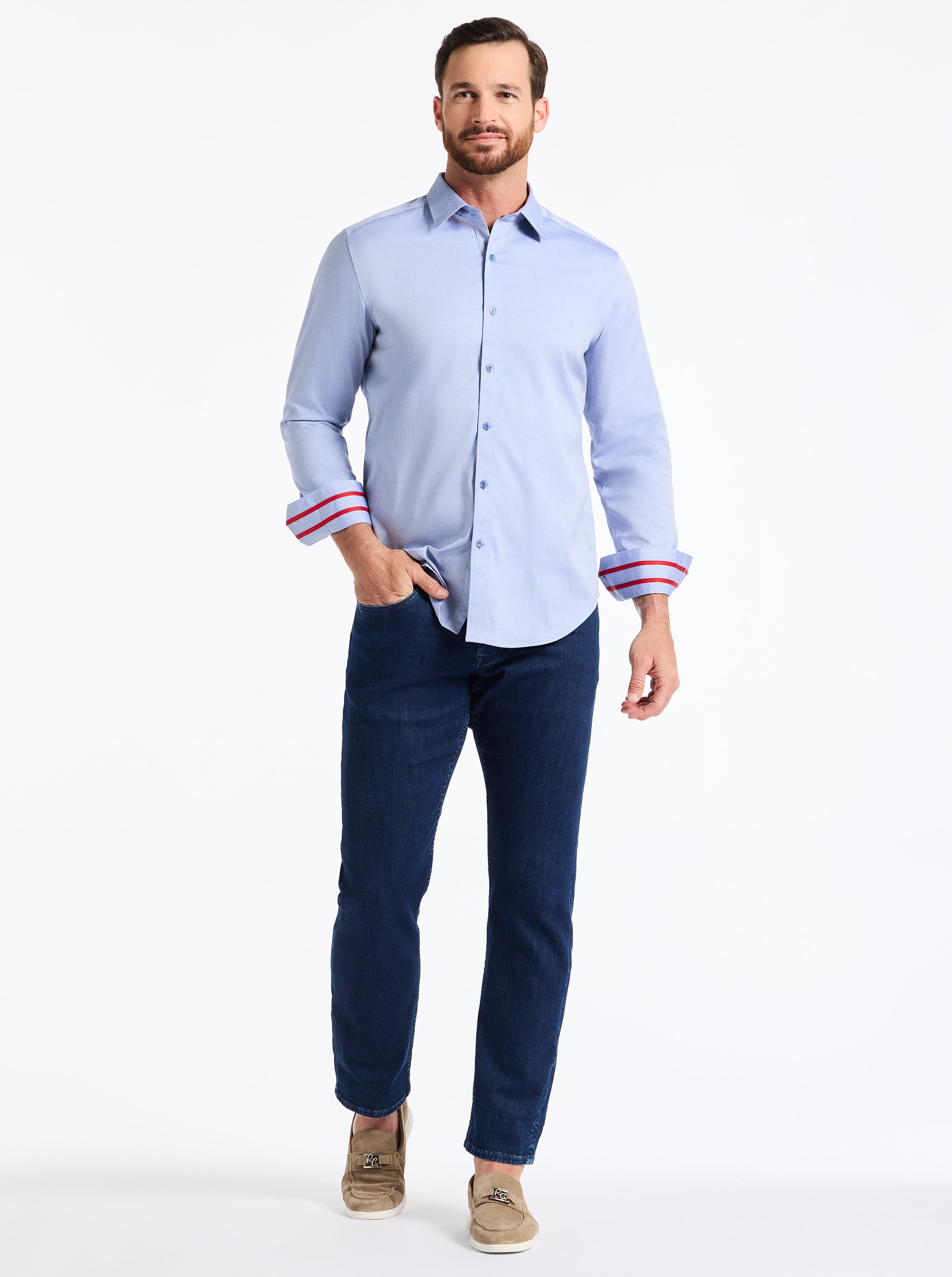 SUPERMAN™ x ROBERT GRAHAM POWER OF HOPE LONG SLEEVE BUTTON DOWN SHIRT