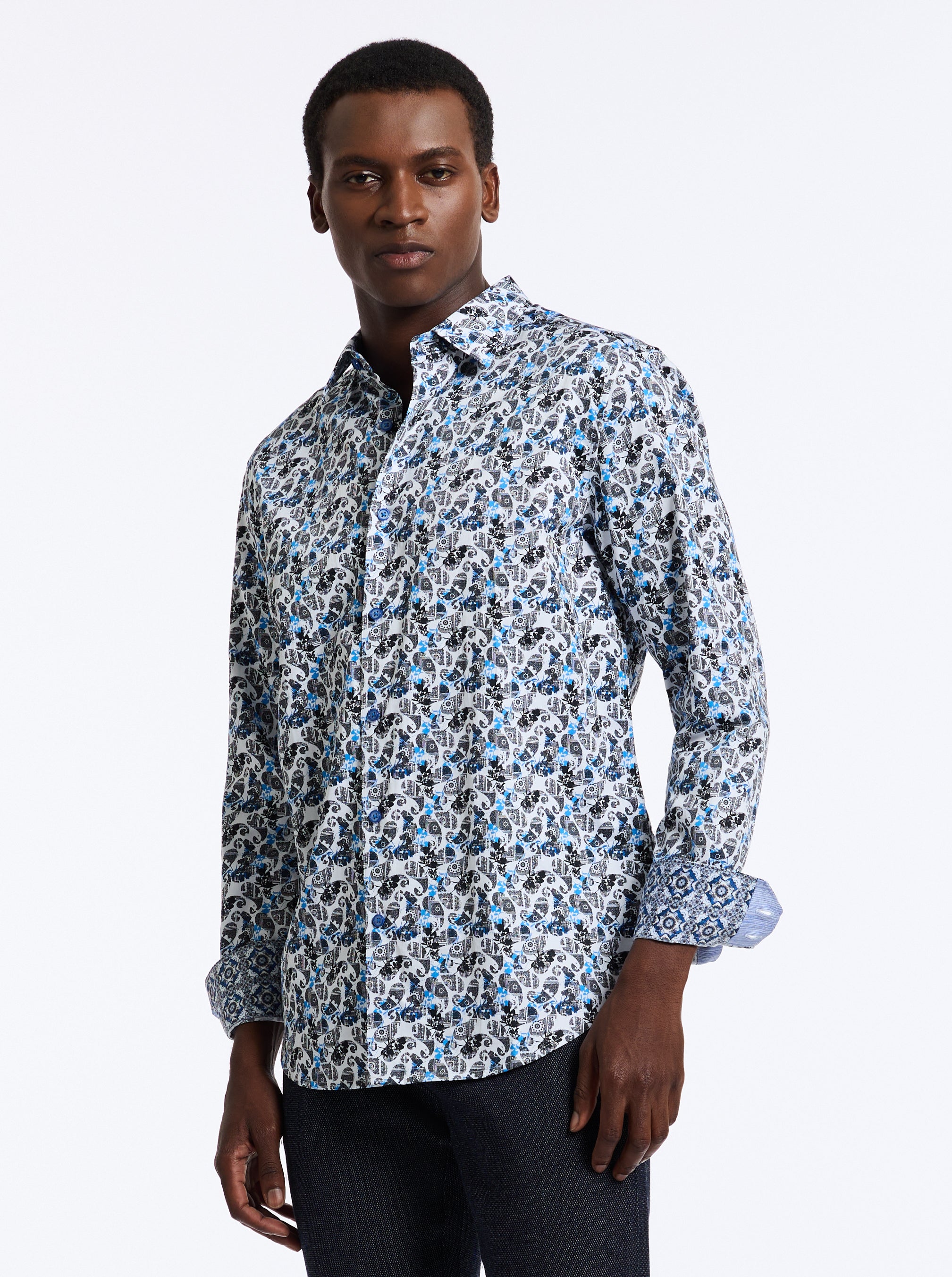 CARDWELL LONG SLEEVE BUTTON DOWN SHIRT
