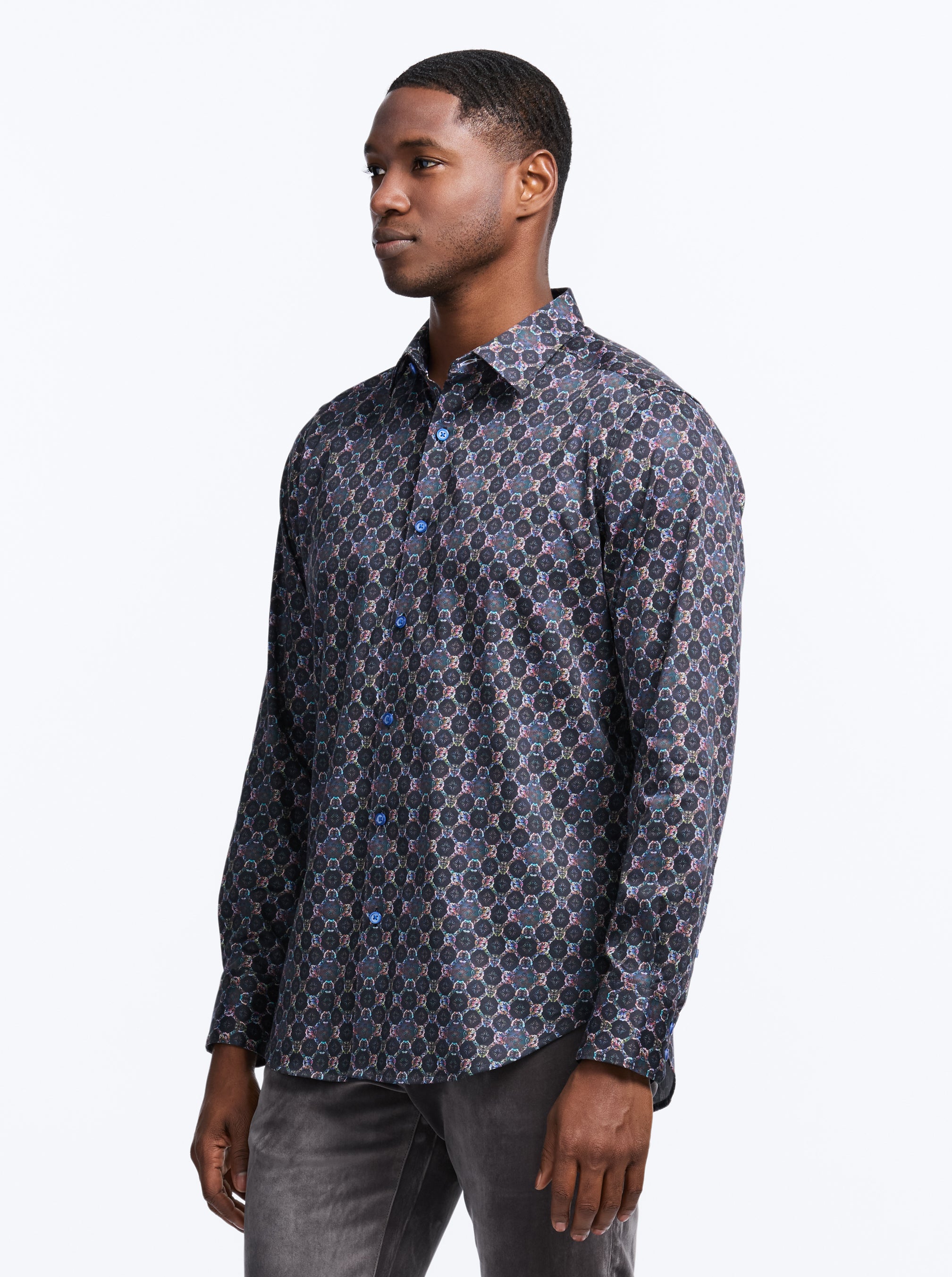BRAMSTON LONG SLEEVE BUTTON DOWN SHIRT