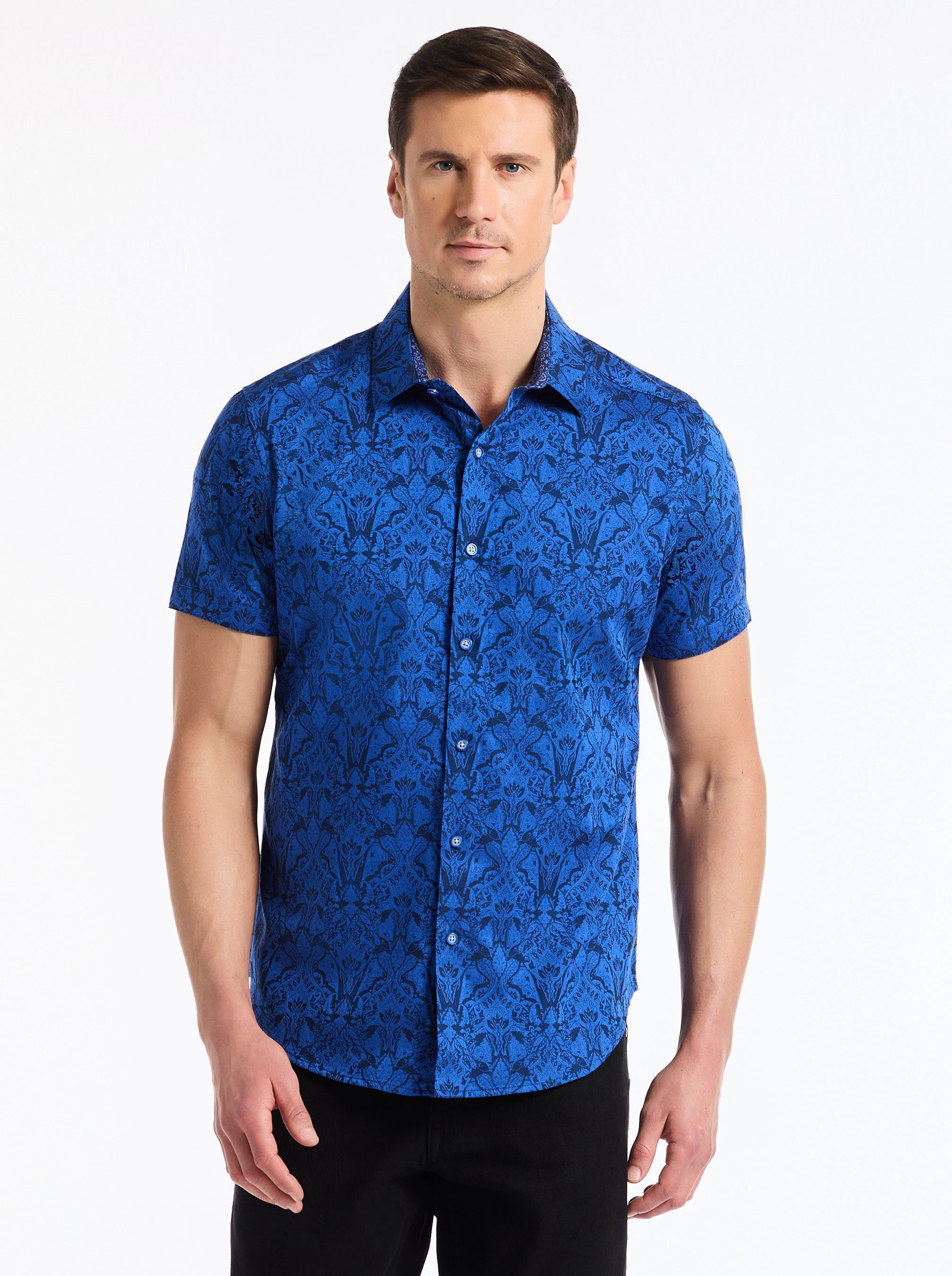 HIGHLAND SHORT SLEEVE BUTTON DOWN SHIRT TALL