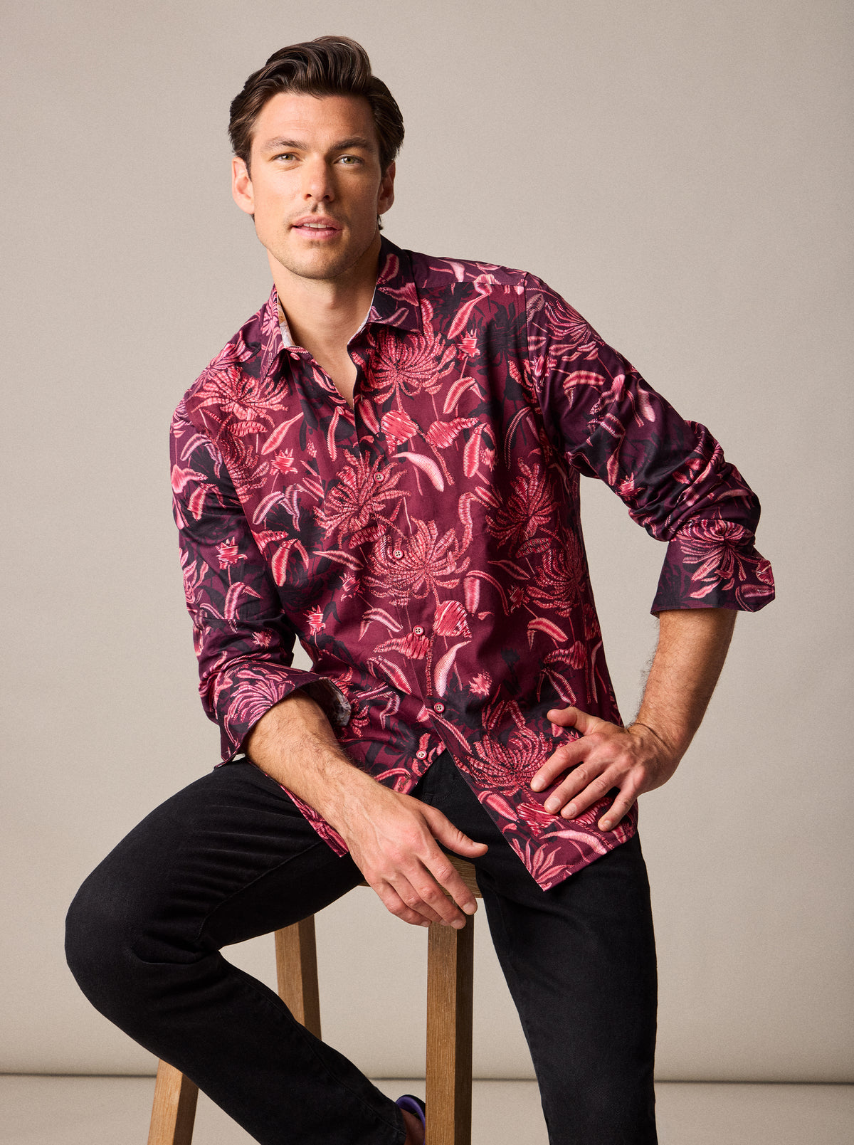 ELMWOOD LONG SLEEVE BUTTON DOWN SHIRT