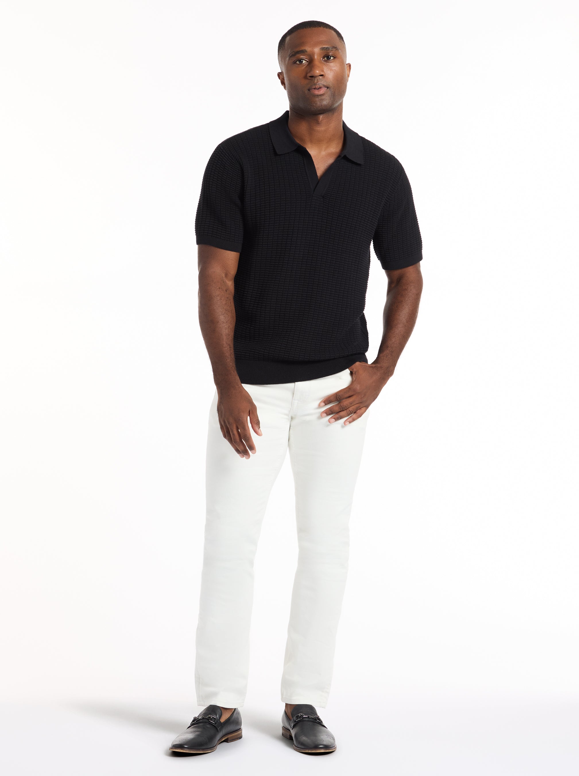 MACOMBS SHORT SLEEVE SWEATER POLO
