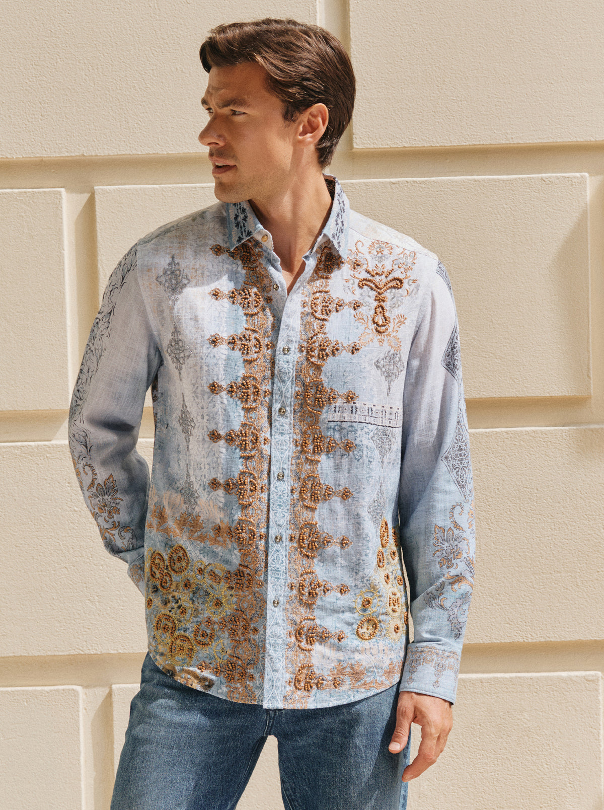 LIMITED EDITION FLOATING EMPIRE LONG SLEEVE BUTTON DOWN SHIRT