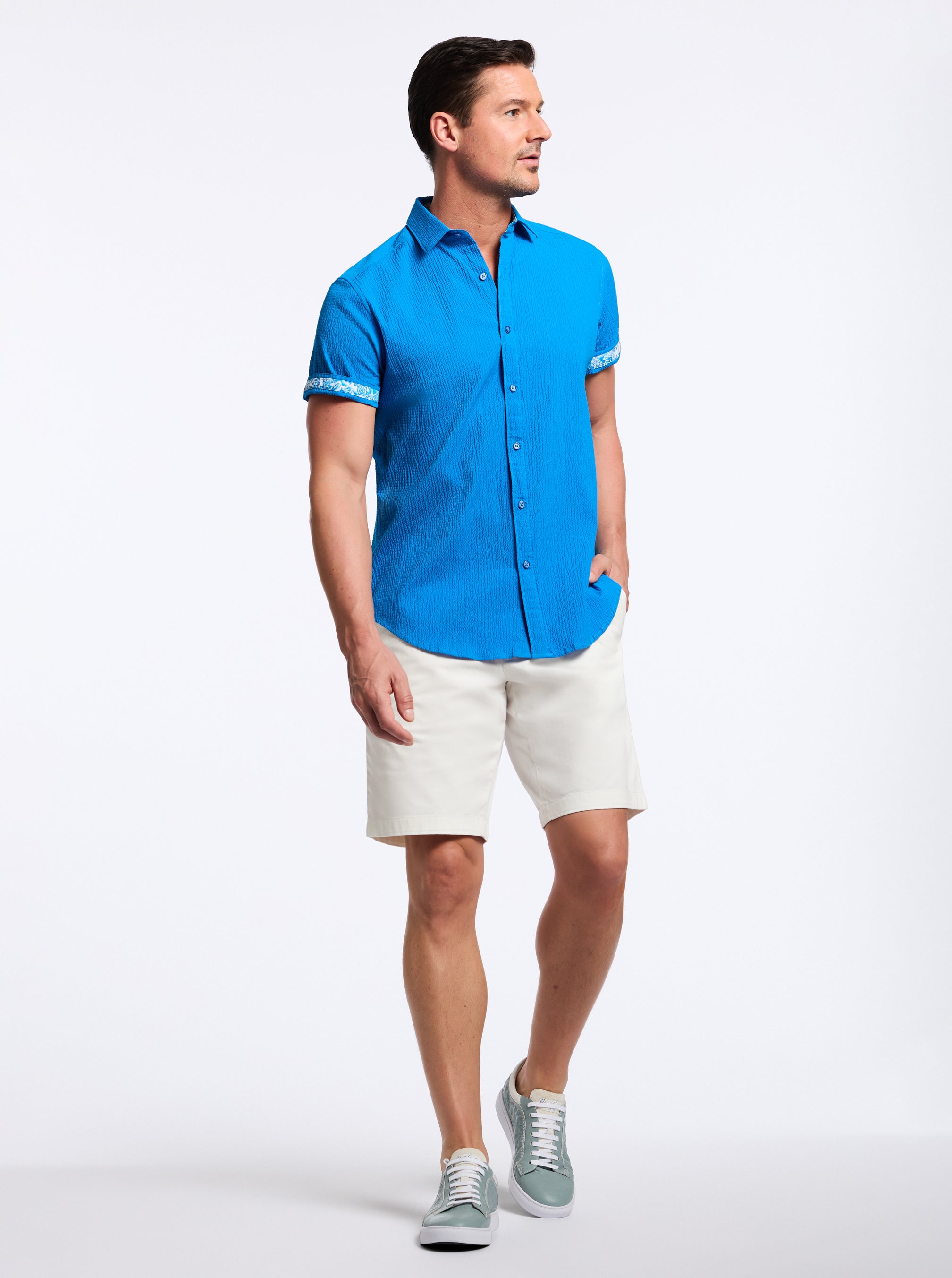THRESHER SHORT SLEEVE BUTTON DOWN SHIRT
