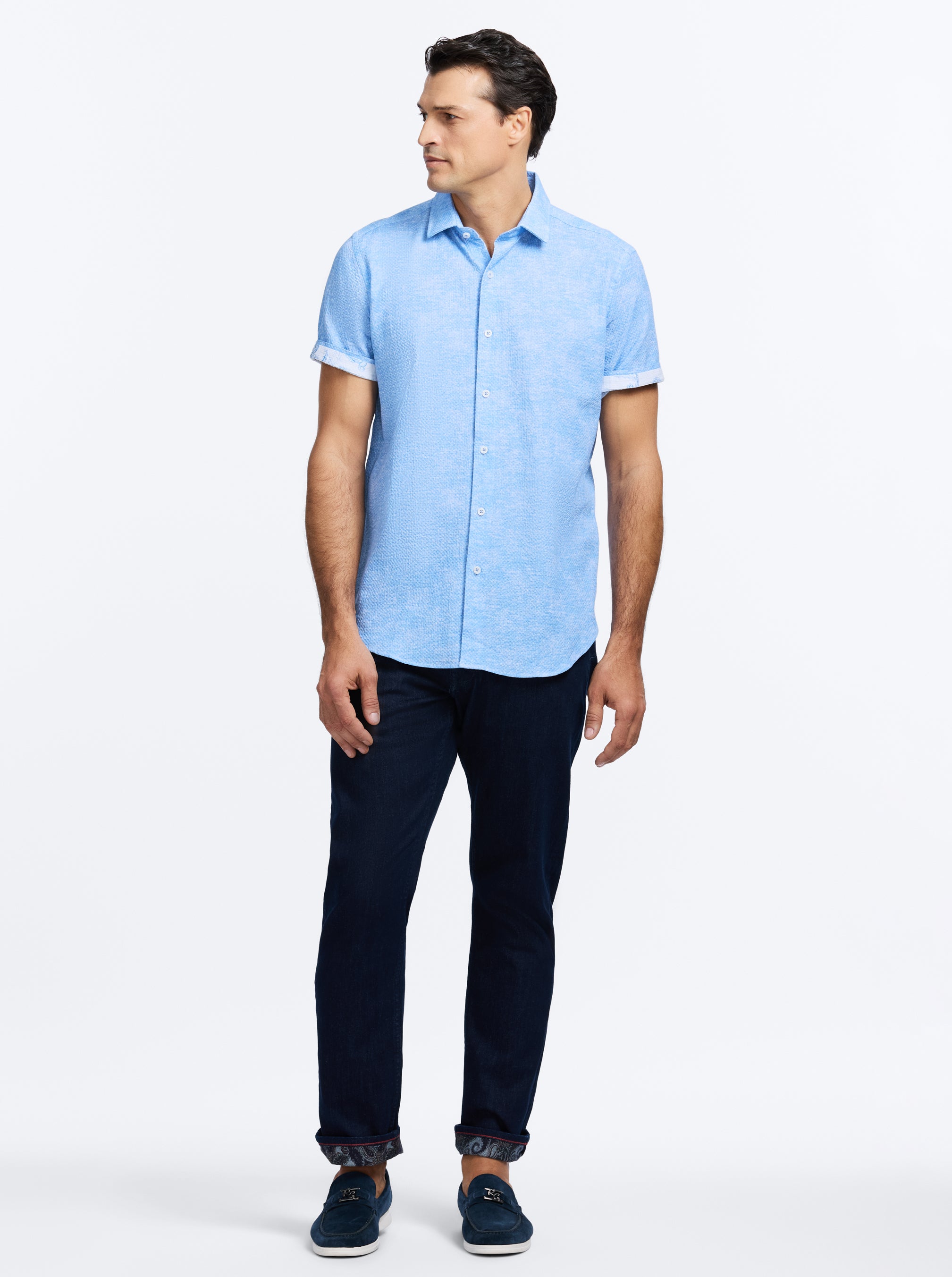 REID SHORT SLEEVE BUTTON DOWN SHIRT