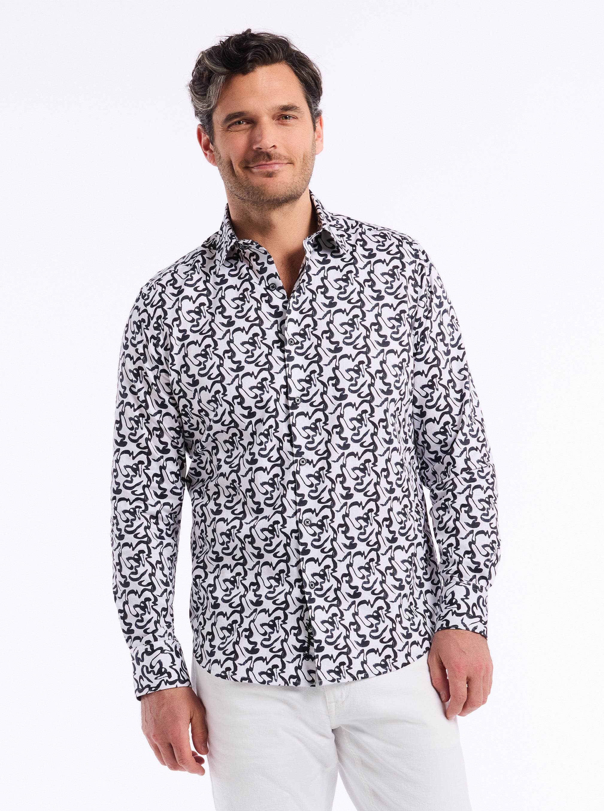 THERON LONG SLEEVE BUTTON DOWN SHIRT