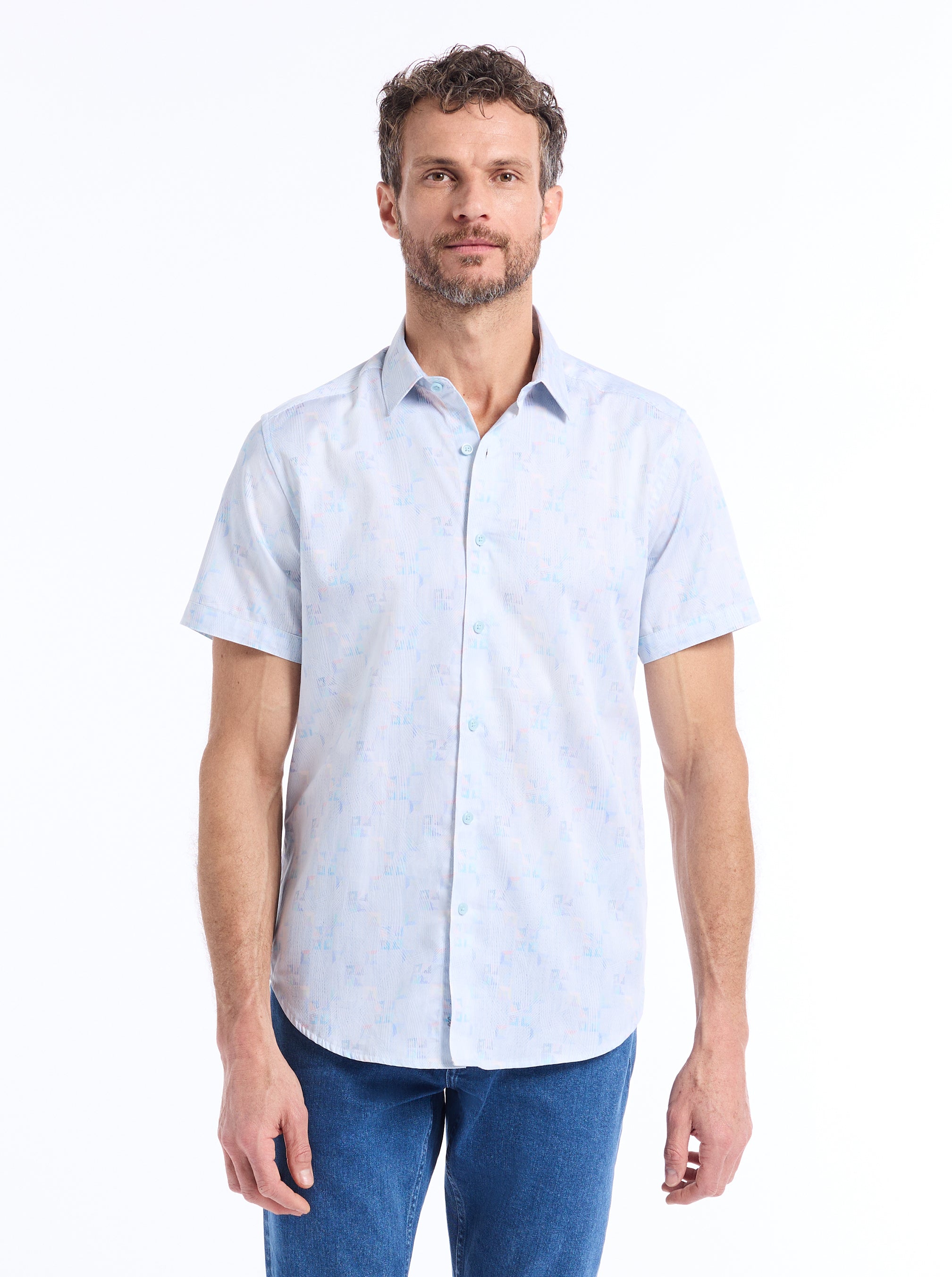PELL SHORT SLEEVE BUTTON DOWN SHIRT