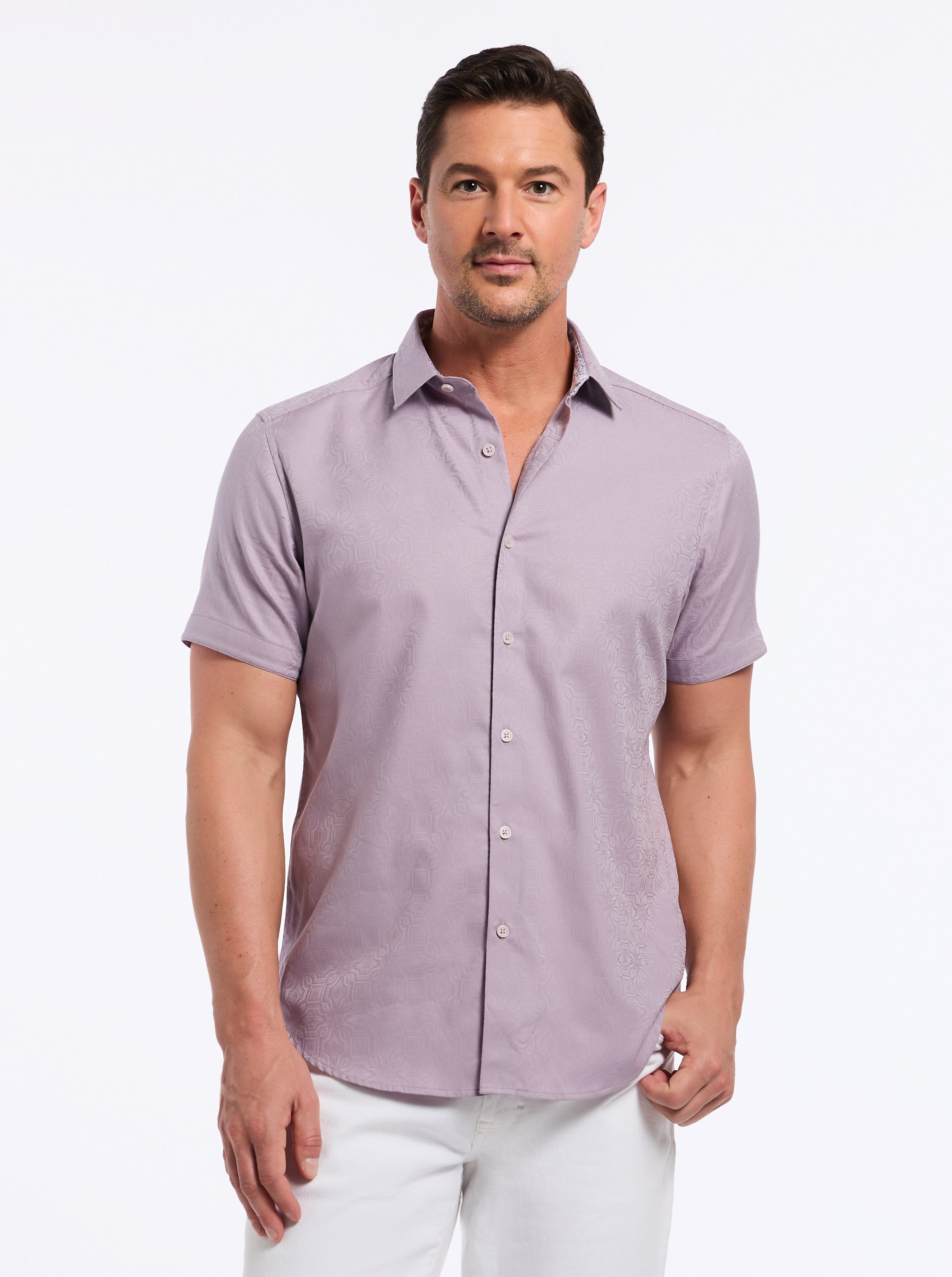 ODYSSEY SHORT SLEEVE BUTTON DOWN SHIRT