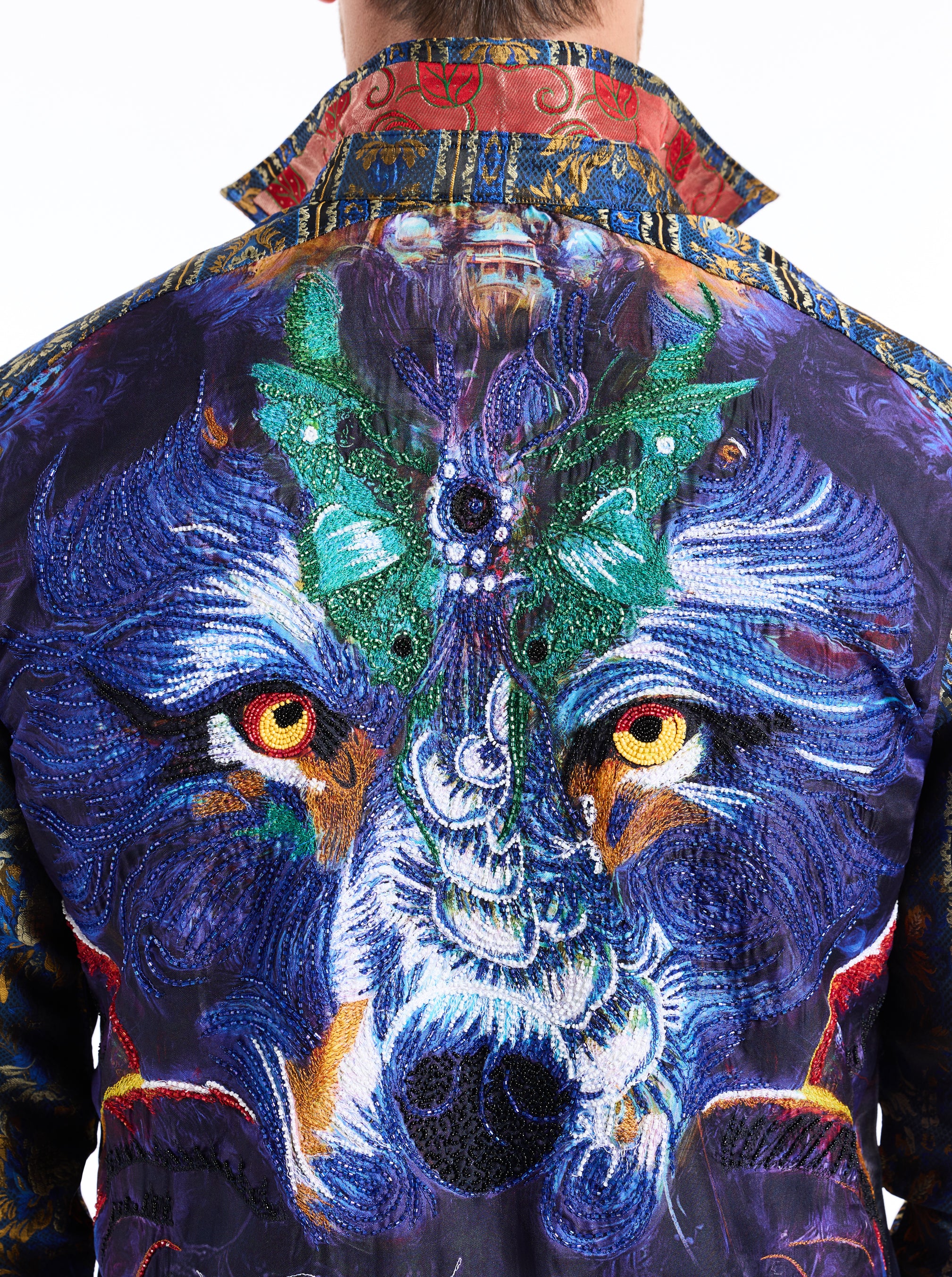 LIMITED EDITION RILEY'S LOBO LONG SLEEVE BUTTON DOWN SHIRT